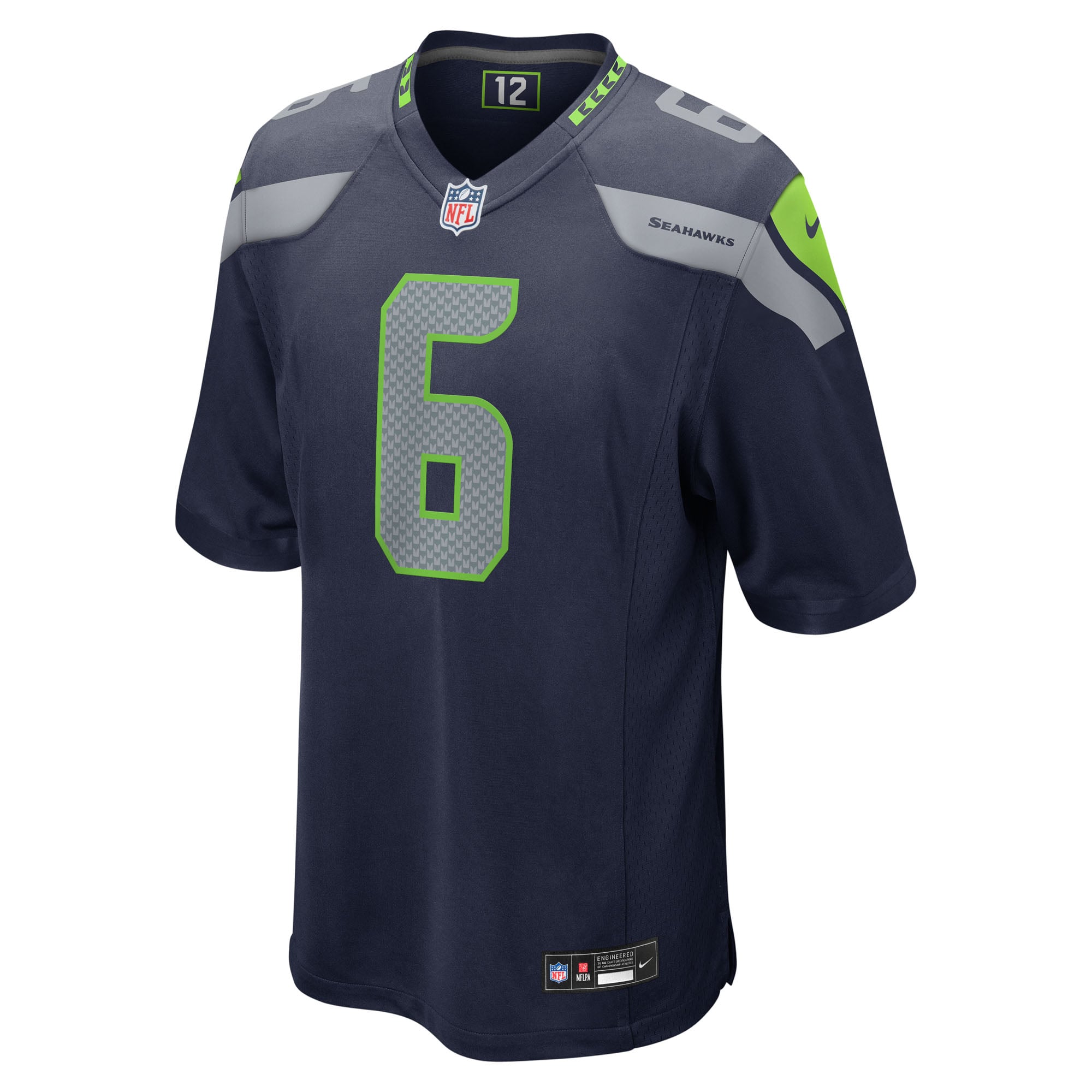 Jalen Milroe Seattle Seahawks Game Jersey - College Navy
