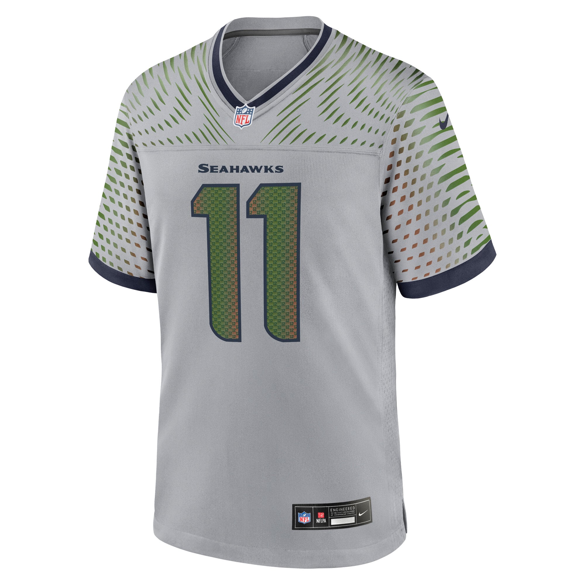 Jaxon Smith-Njigba Seattle Seahawks Rivalries Game Jersey - Gray