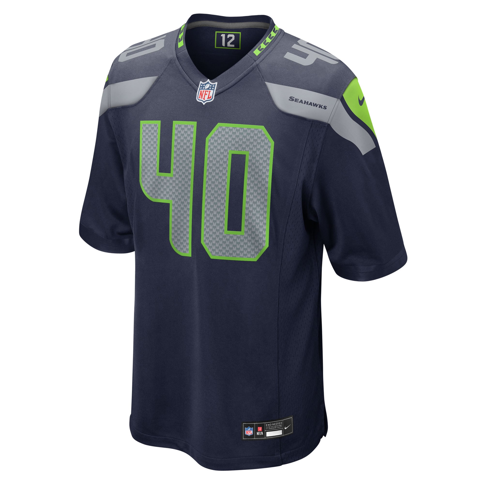 Robbie Ouzts Seattle Seahawks Team Game Jersey - College Navy