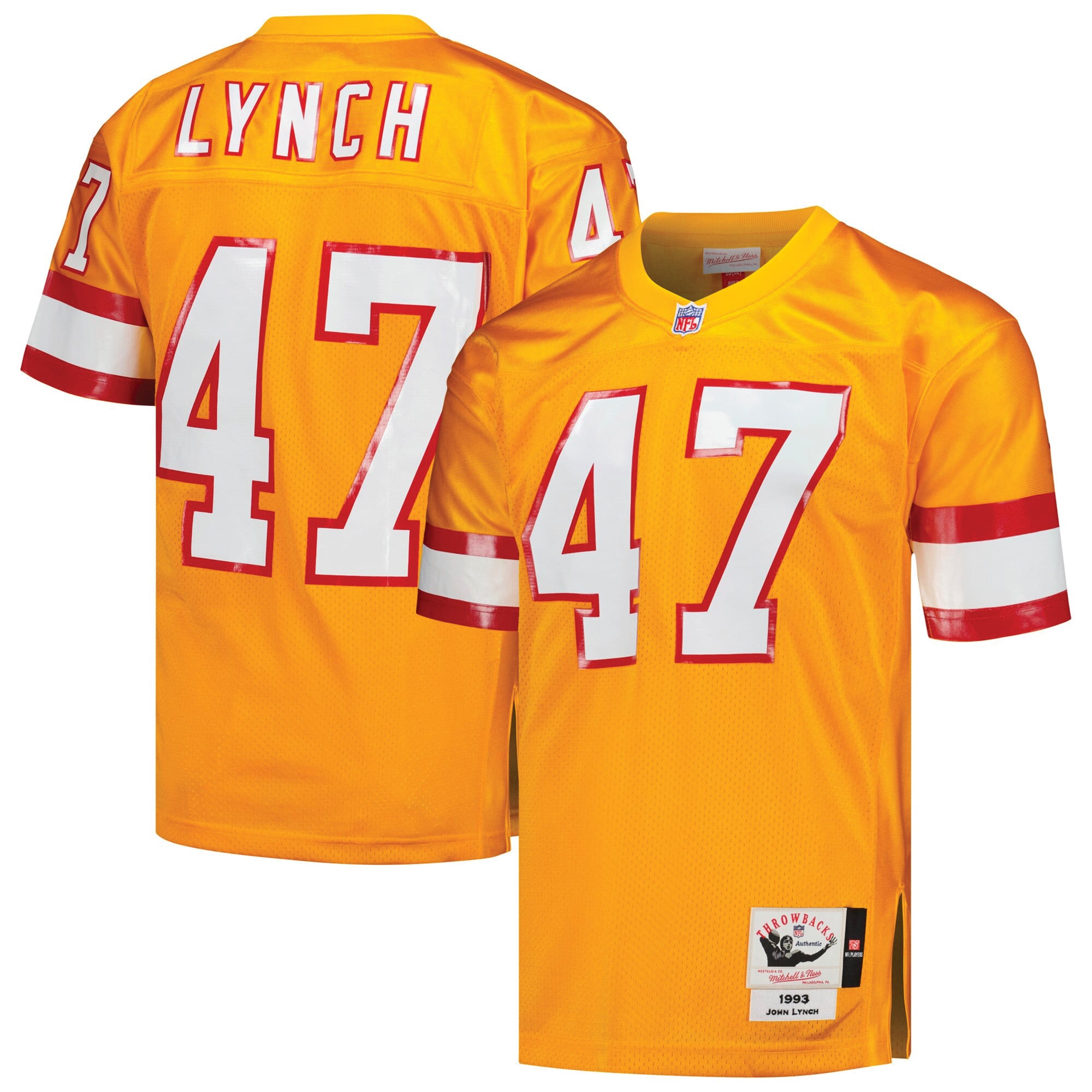 John Lynch Tampa Bay Buccaneers Player Throwback Jersey - Orange