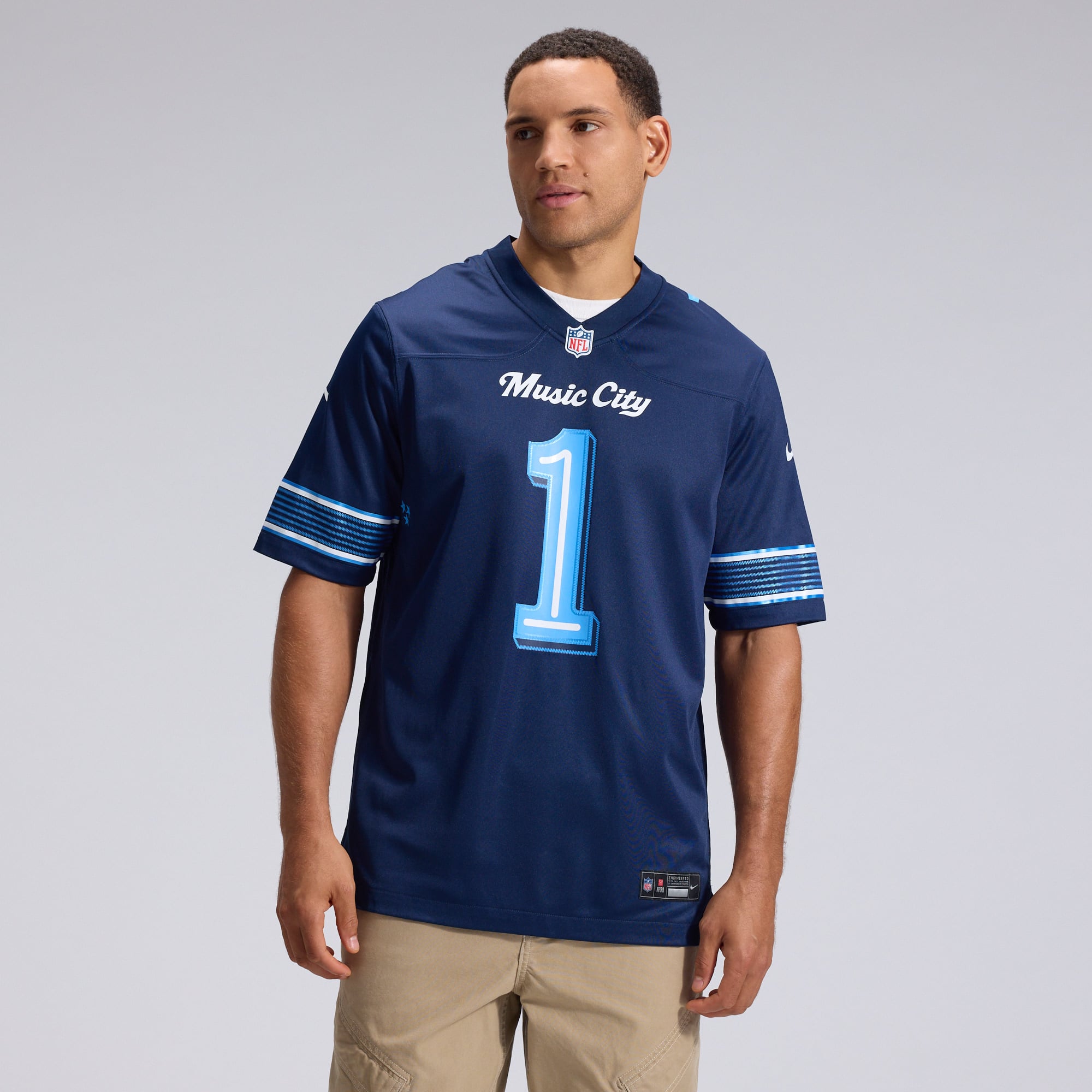 Cameron Ward Tennessee Titans Rivalries Game Jersey - Navy