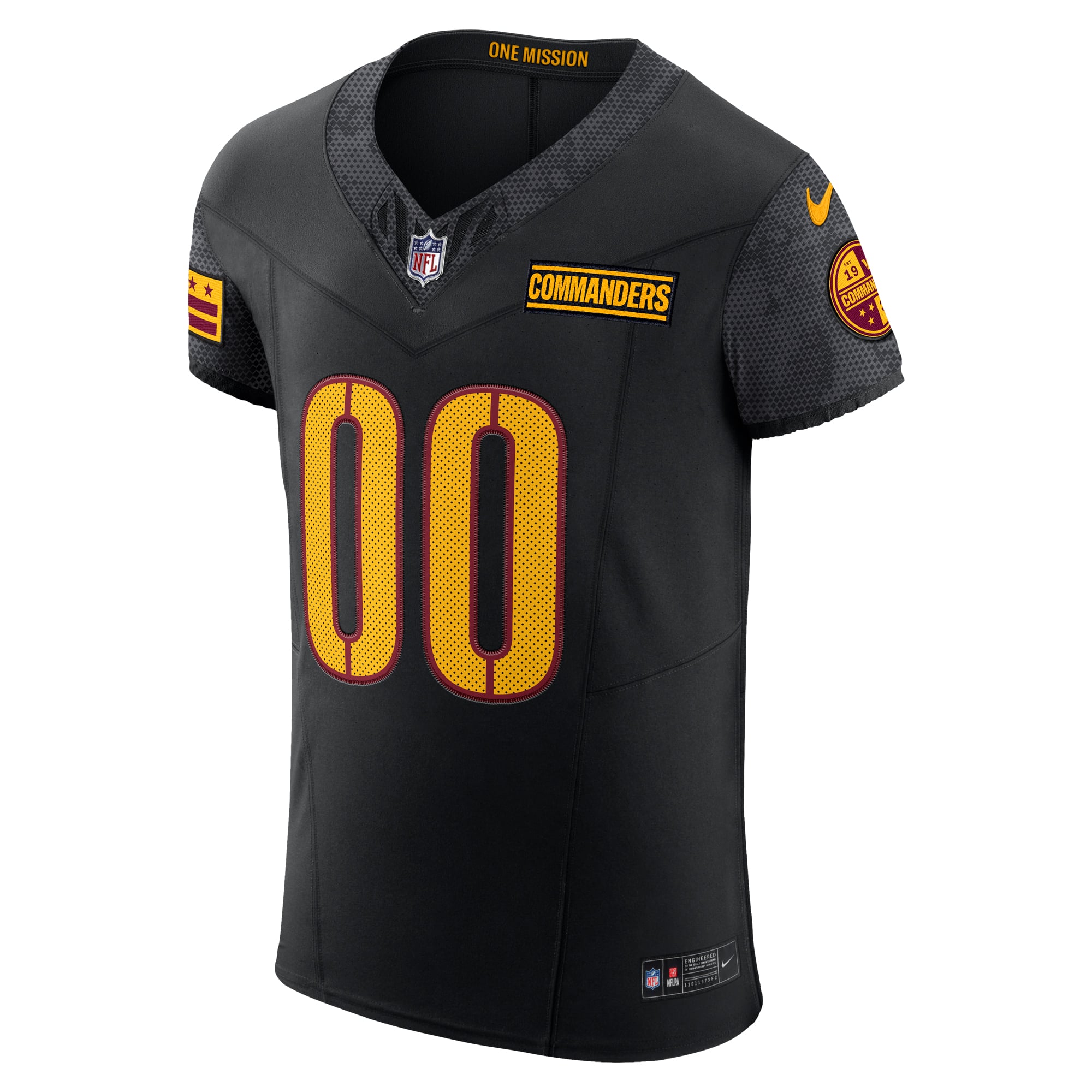 Washington Commanders Alternate Vapor F.U.S.E. Elite Custom Jersey - Black