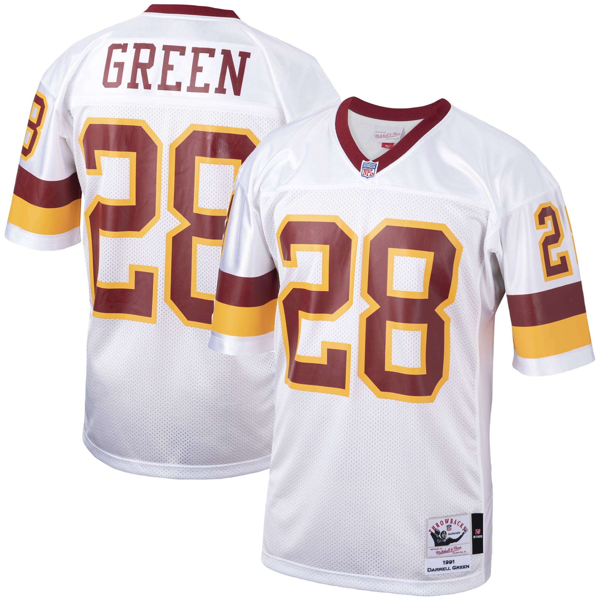 Darrell Green Washington Commanders Team Player Throwback Jersey - White
