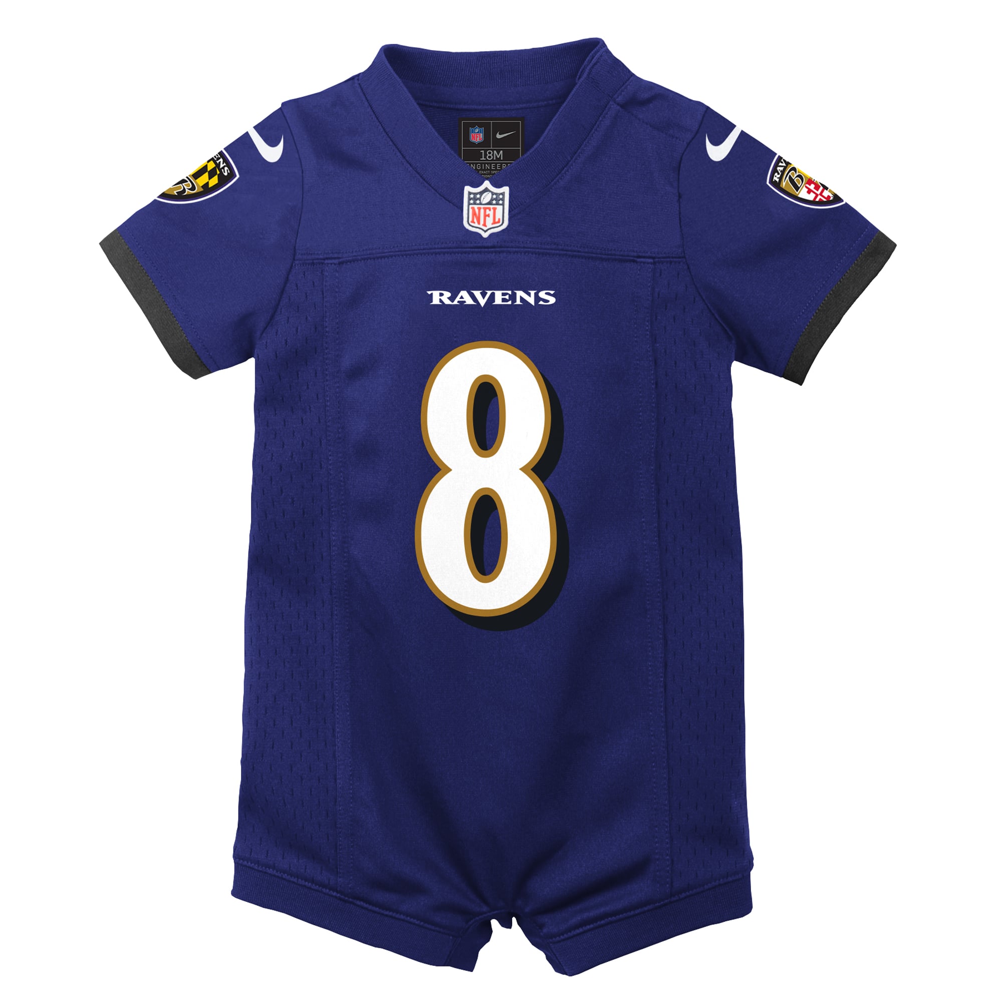 Lamar Jackson Baltimore Ravens Infant Game Jersey - Purple