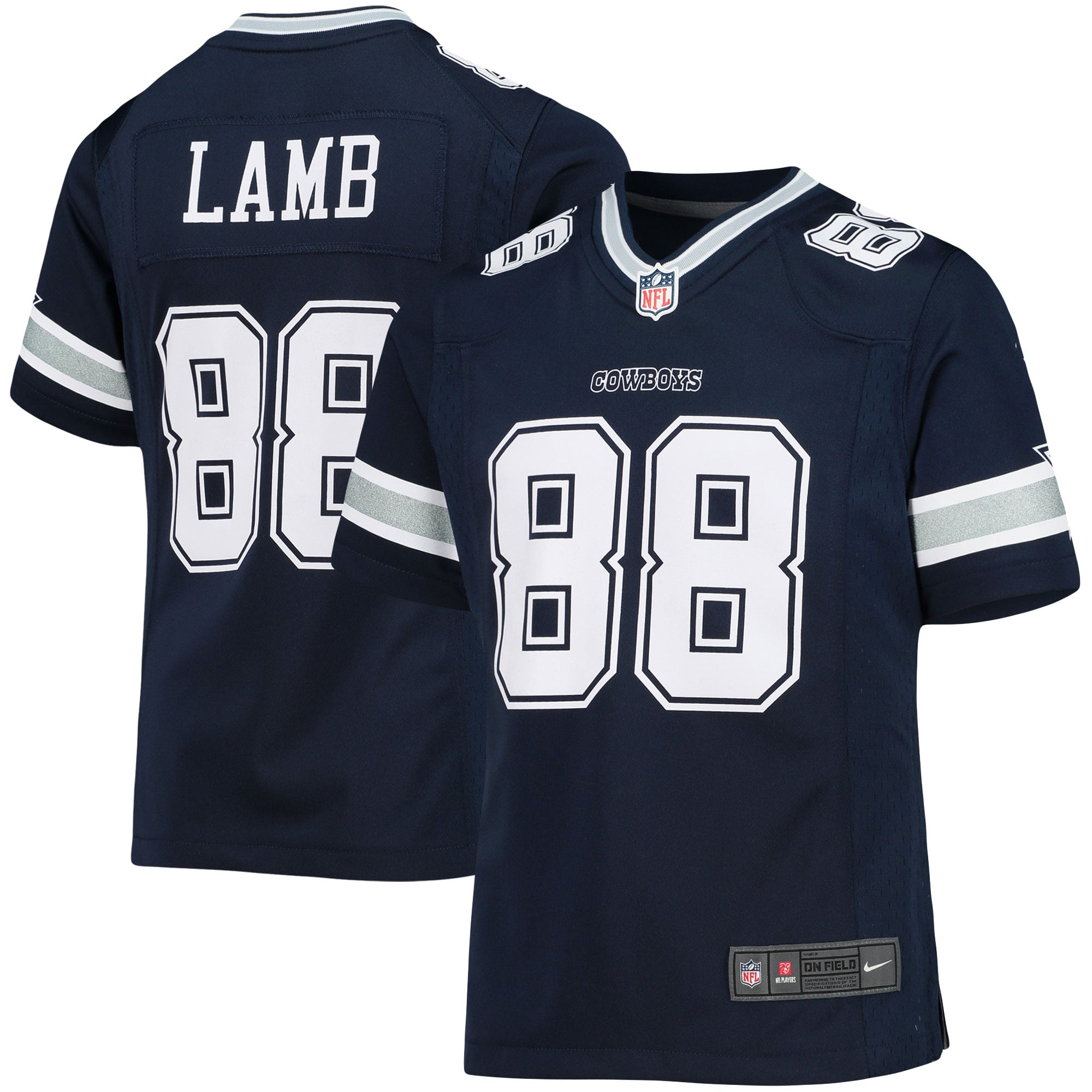 CeeDee Lamb Dallas Cowboys Youth Game Jersey - Navy