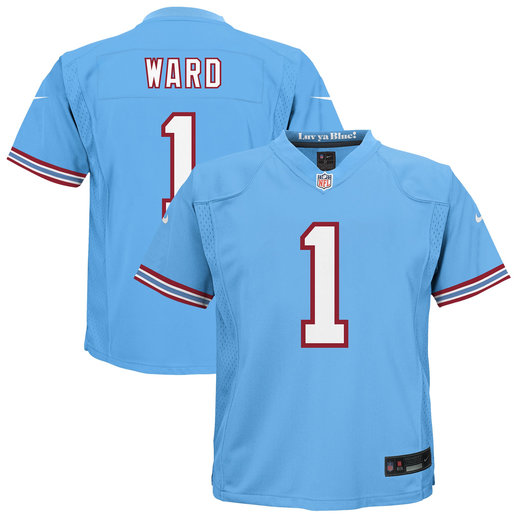Cameron Ward Tennessee Titans Toddler Alternate Game Jersey - Light Blue