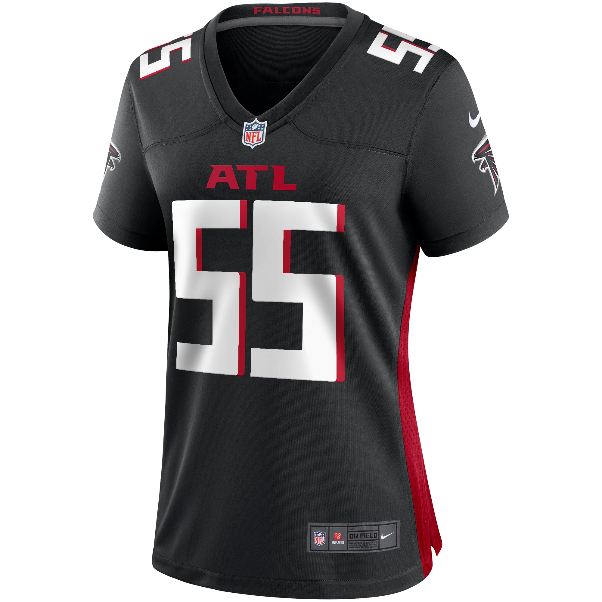 John Abraham Atlanta Falcons Women's Player Game Jersey - Black