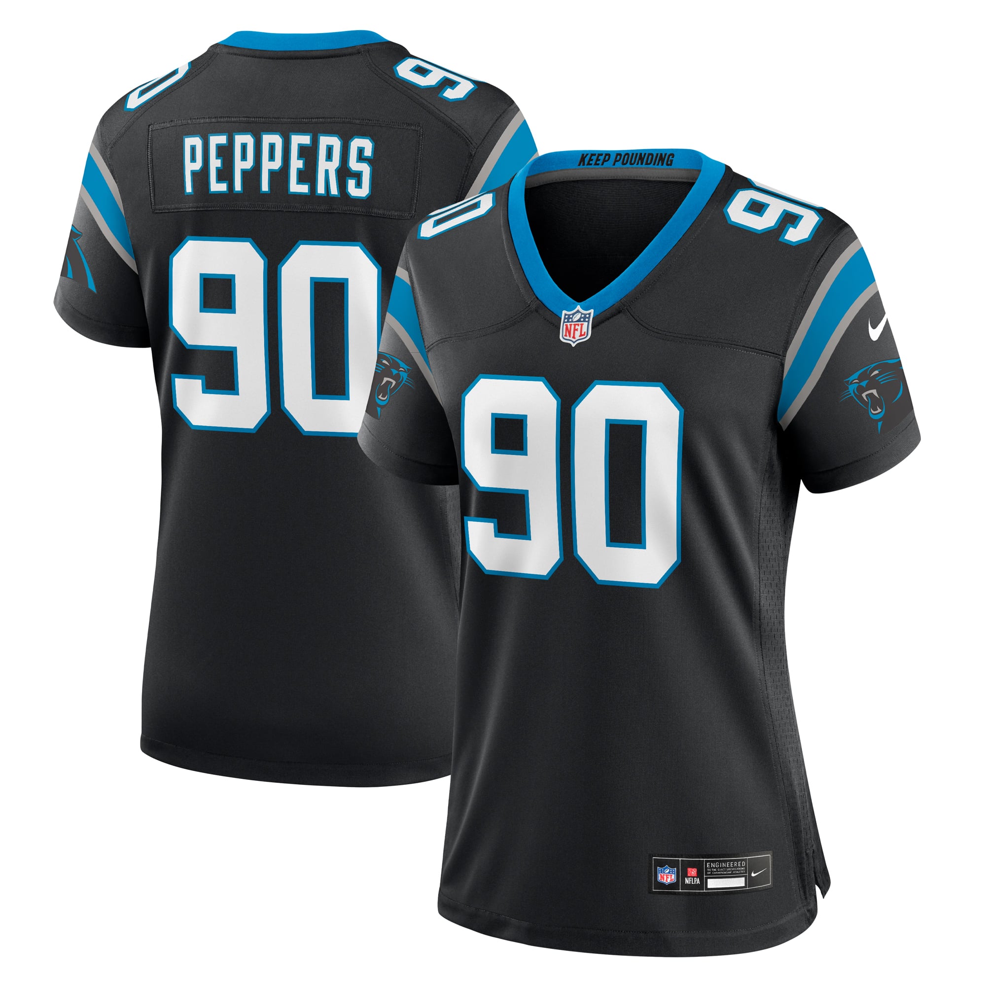 Julius Peppers Carolina Panthers Women's Player Game Jersey - Black