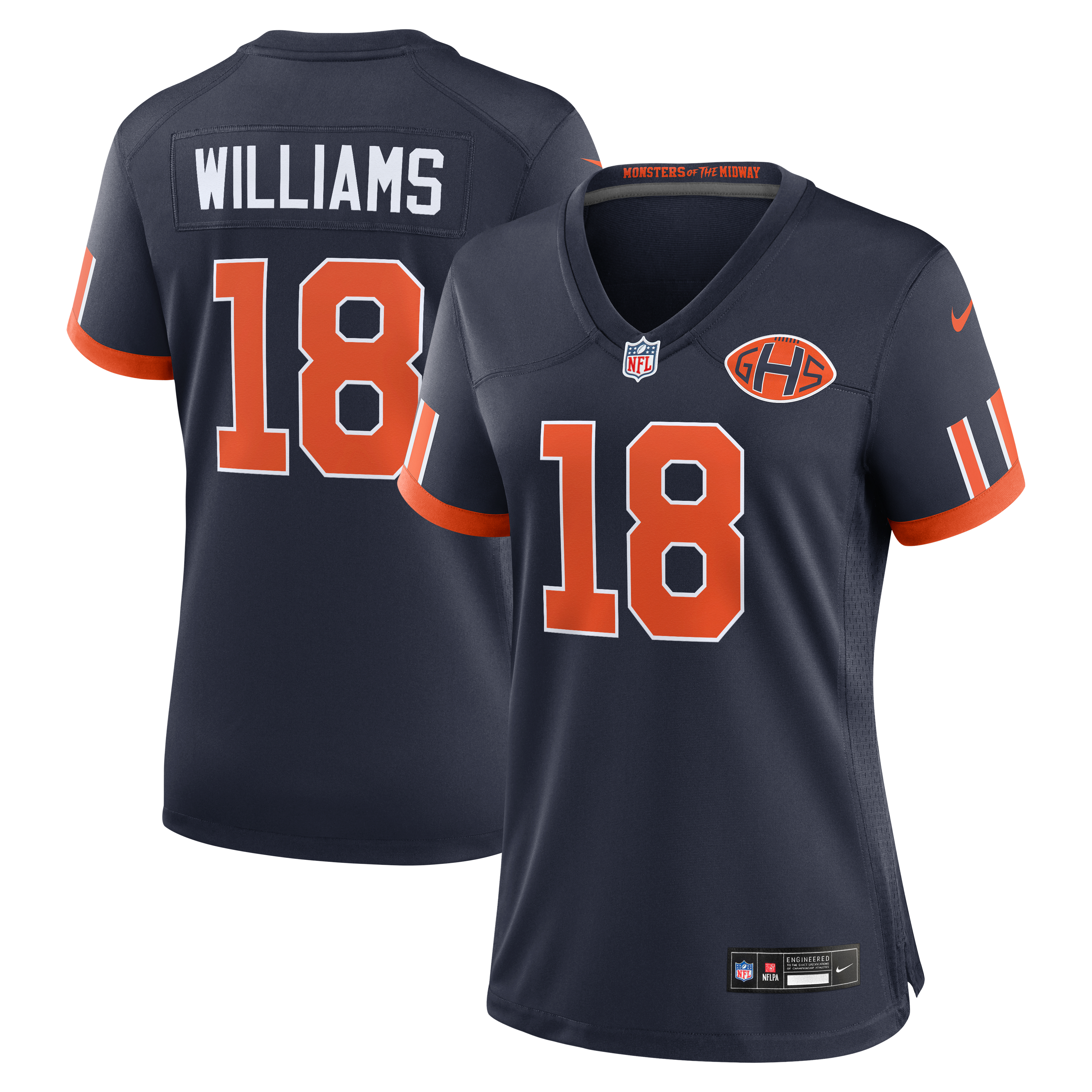 Caleb Williams Chicago Bears Women's Rivalries Game Jersey - Navy