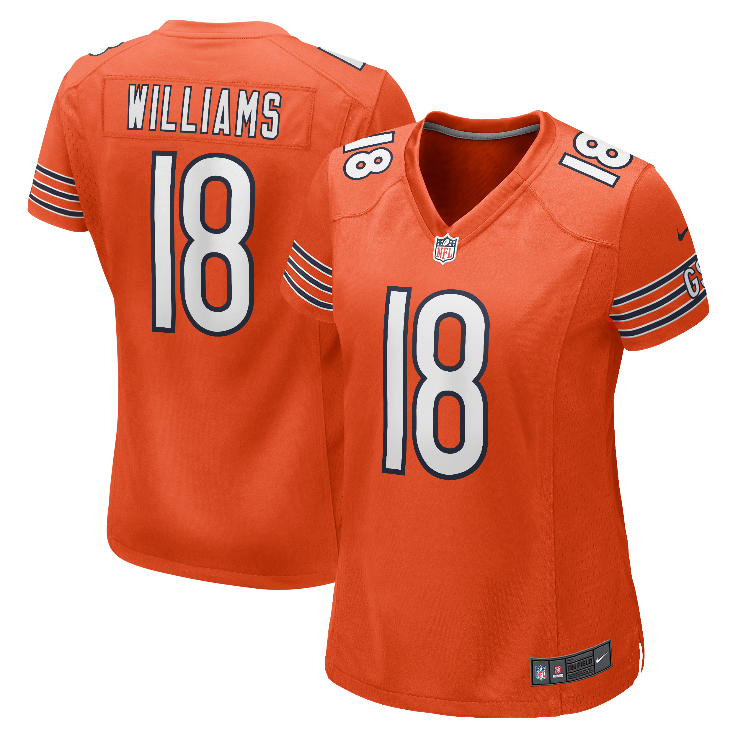 Caleb Williams Chicago Bears Women's Alternate Game Jersey - Orange