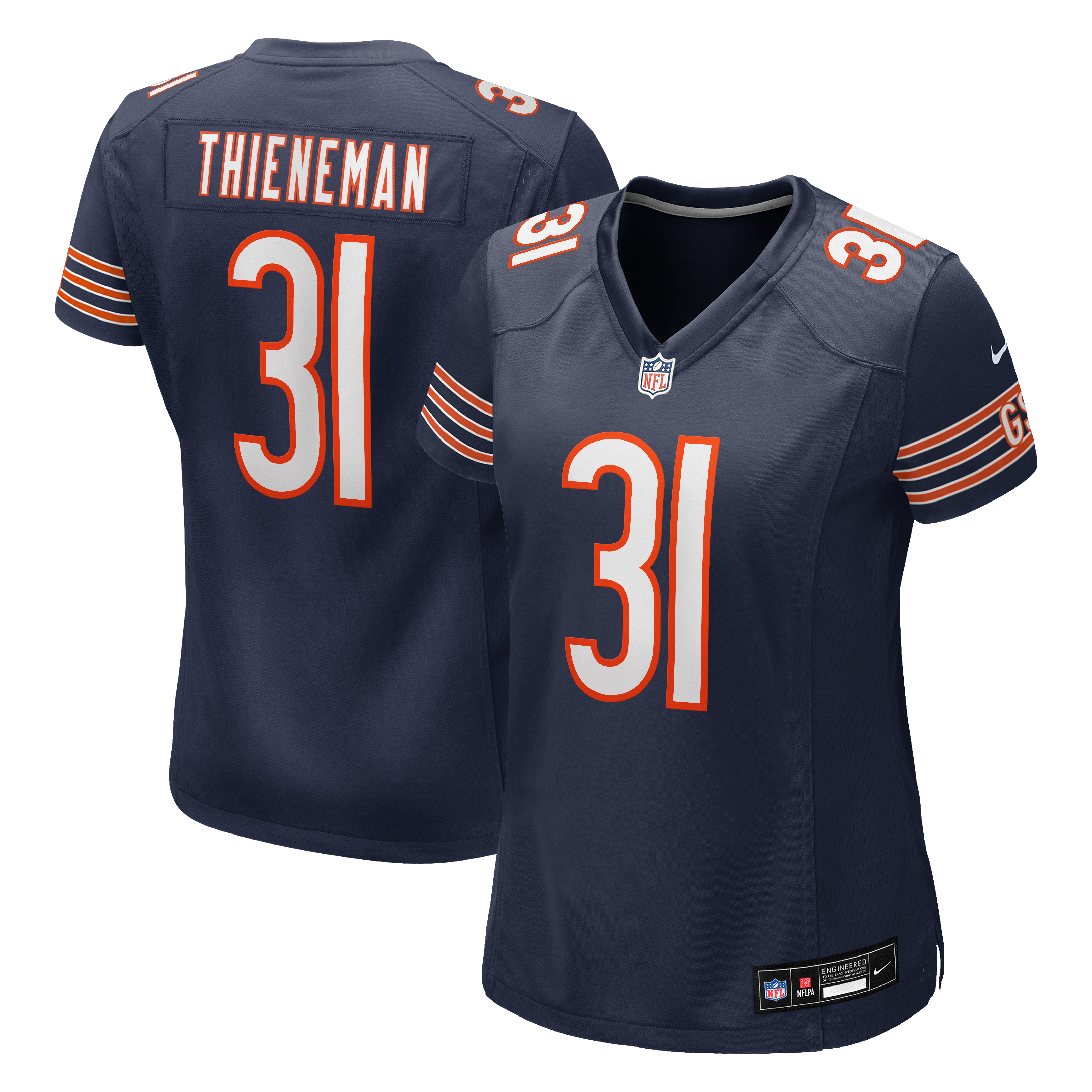 Dillon Thieneman Chicago Bears Women's Team Game Jersey - Navy