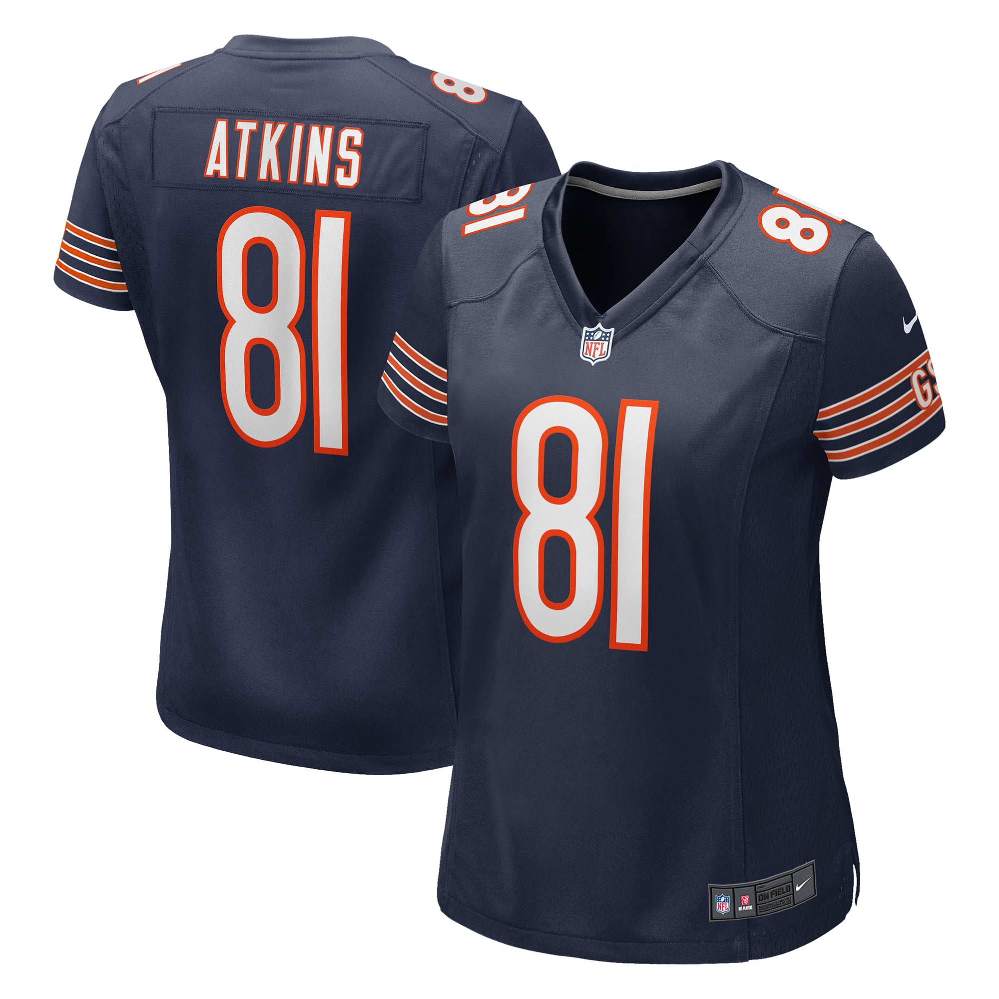 Doug Atkins Chicago Bears Women's Player Game Jersey - Navy