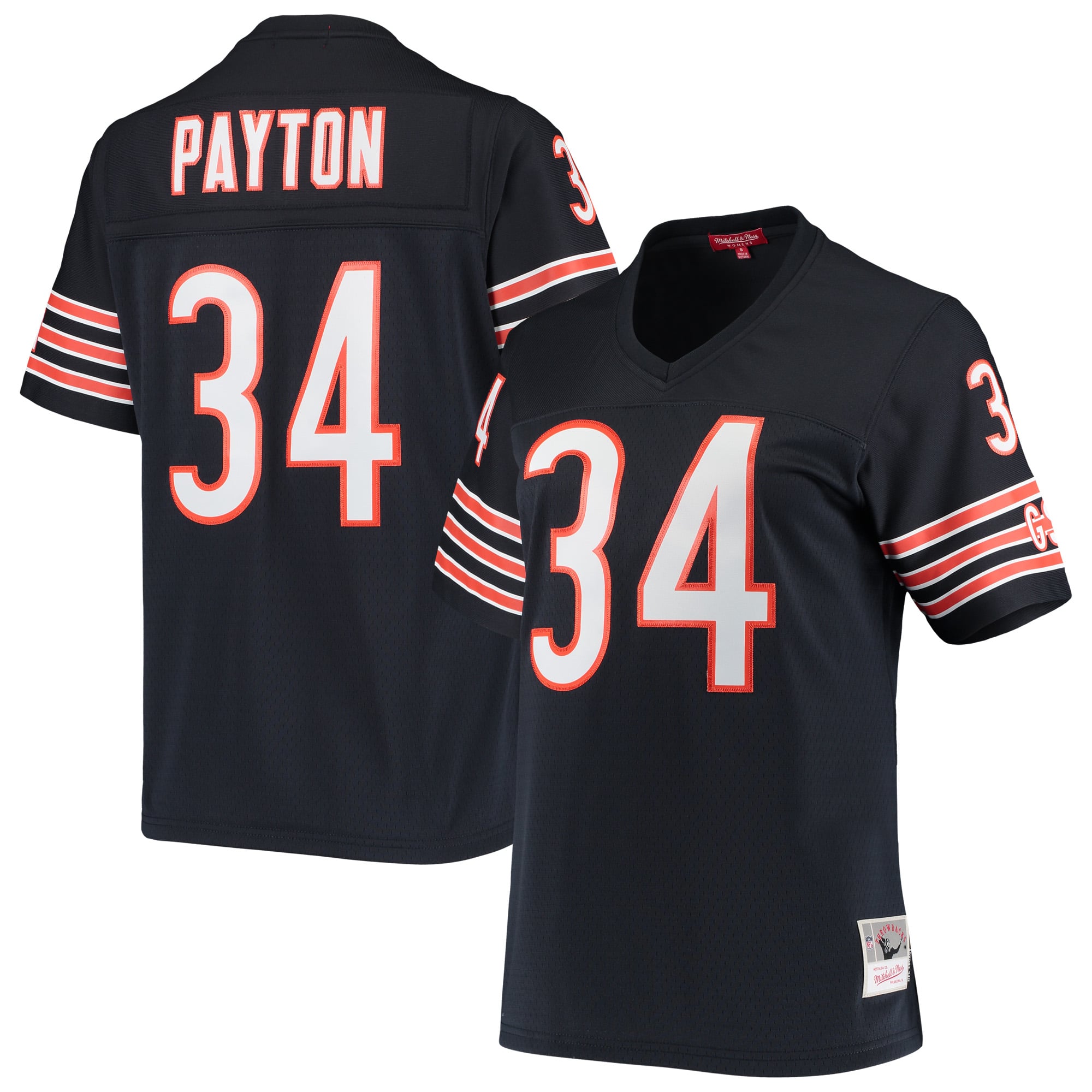 Walter Payton Chicago Bears Women's Throwback Jersey - Navy