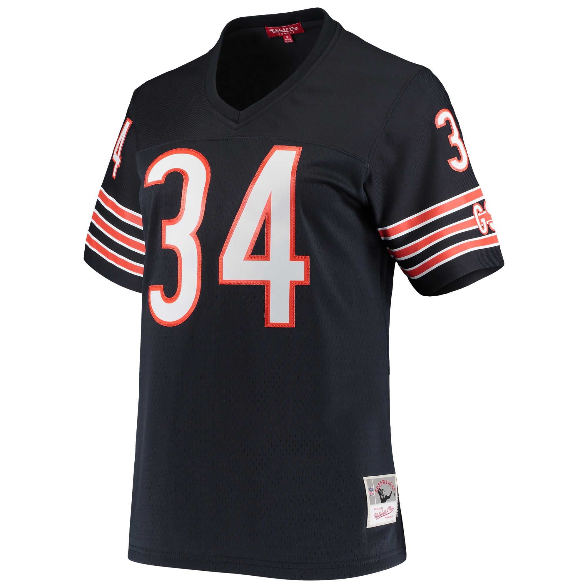 Walter Payton Chicago Bears Women's Throwback Jersey - Navy