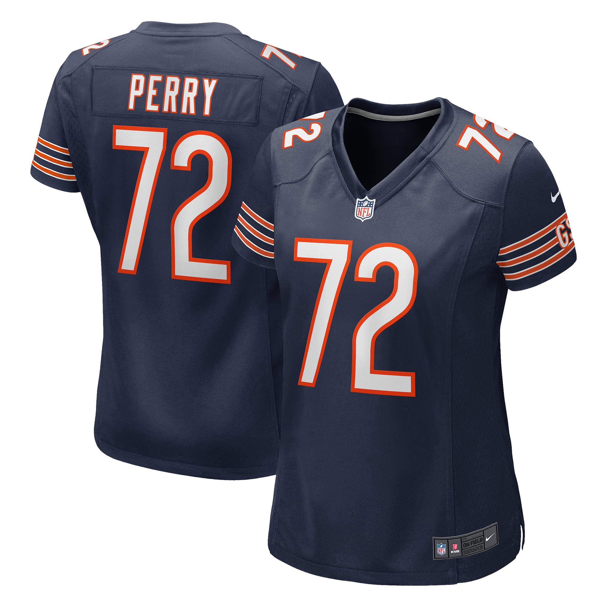 William Perry Chicago Bears Women's Player Game Jersey - Navy