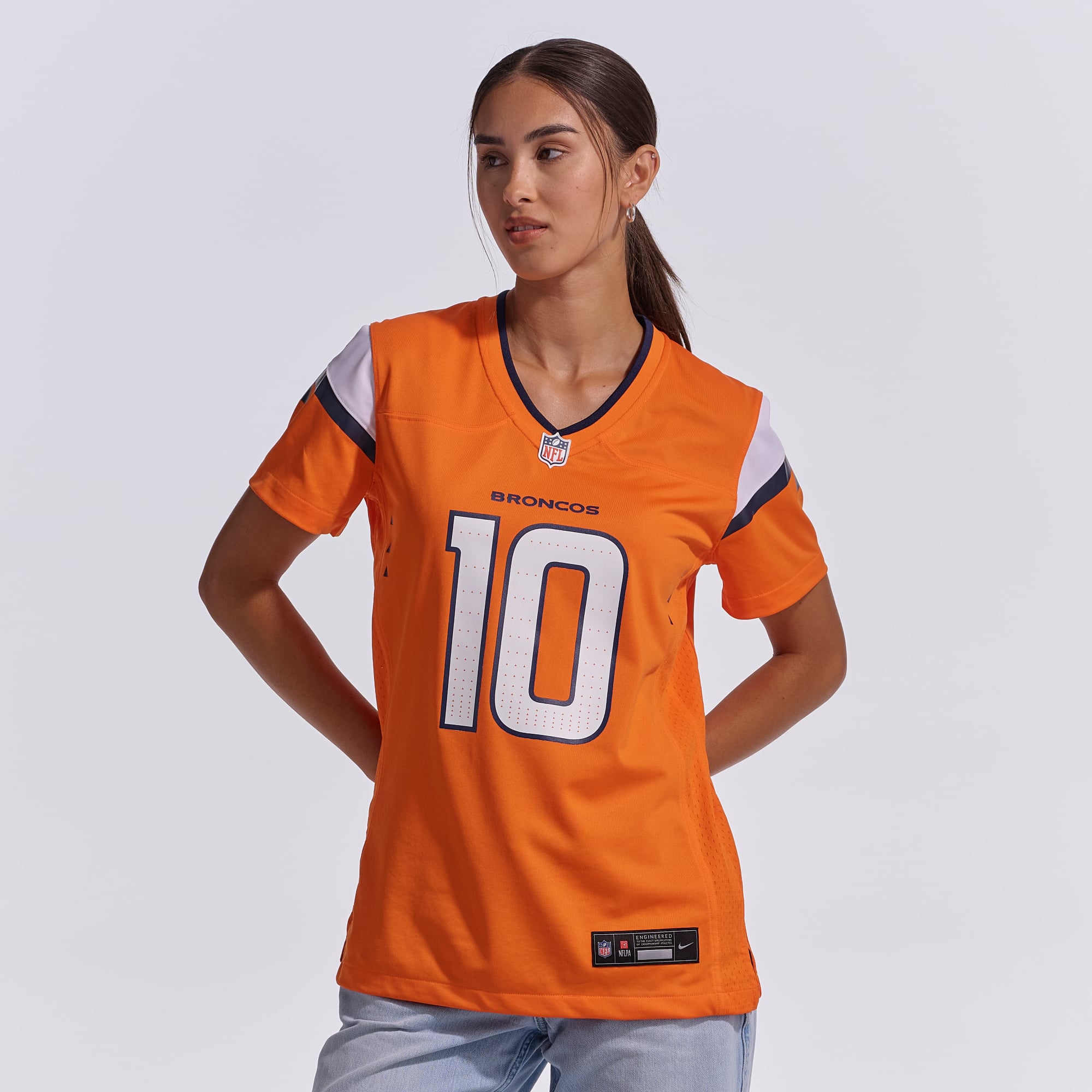 Bo Nix Denver Broncos Women's Game Jersey - Orange