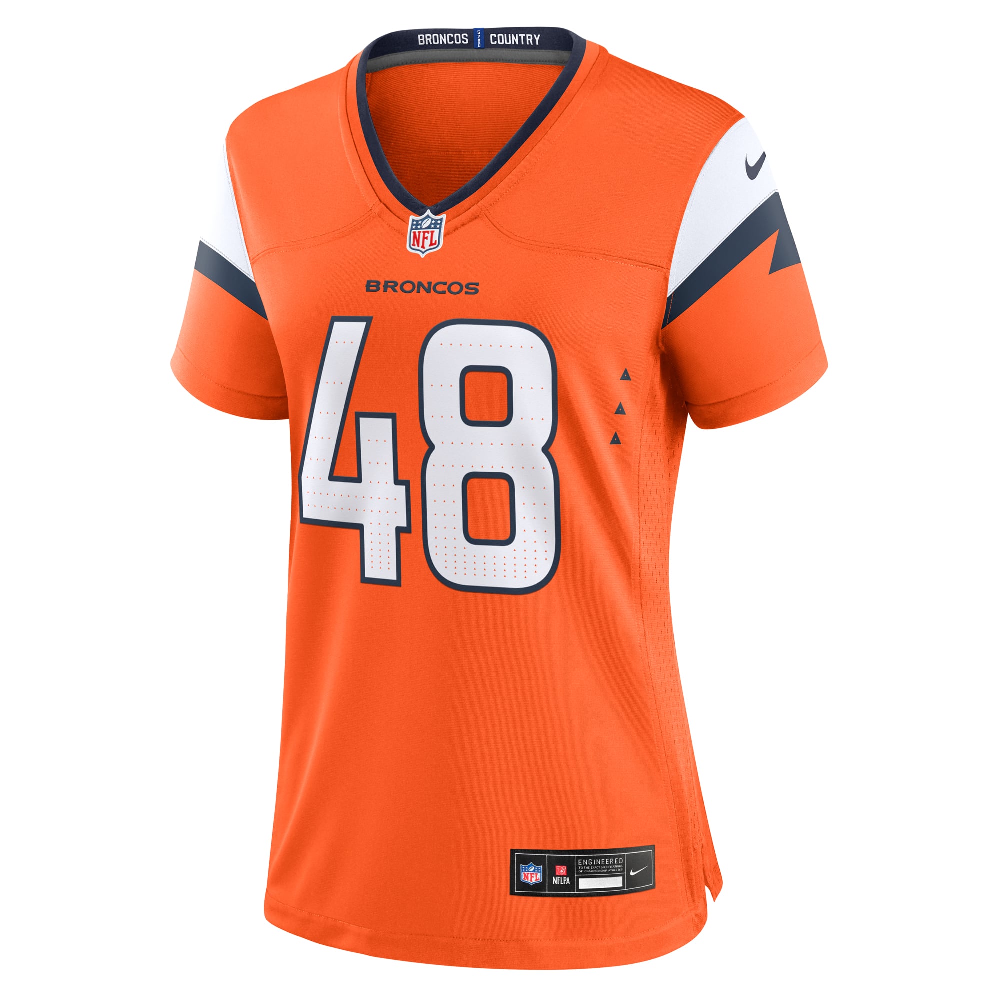 Mitchell Fraboni Denver Broncos Women's Team Game Throwback Jersey - Orange