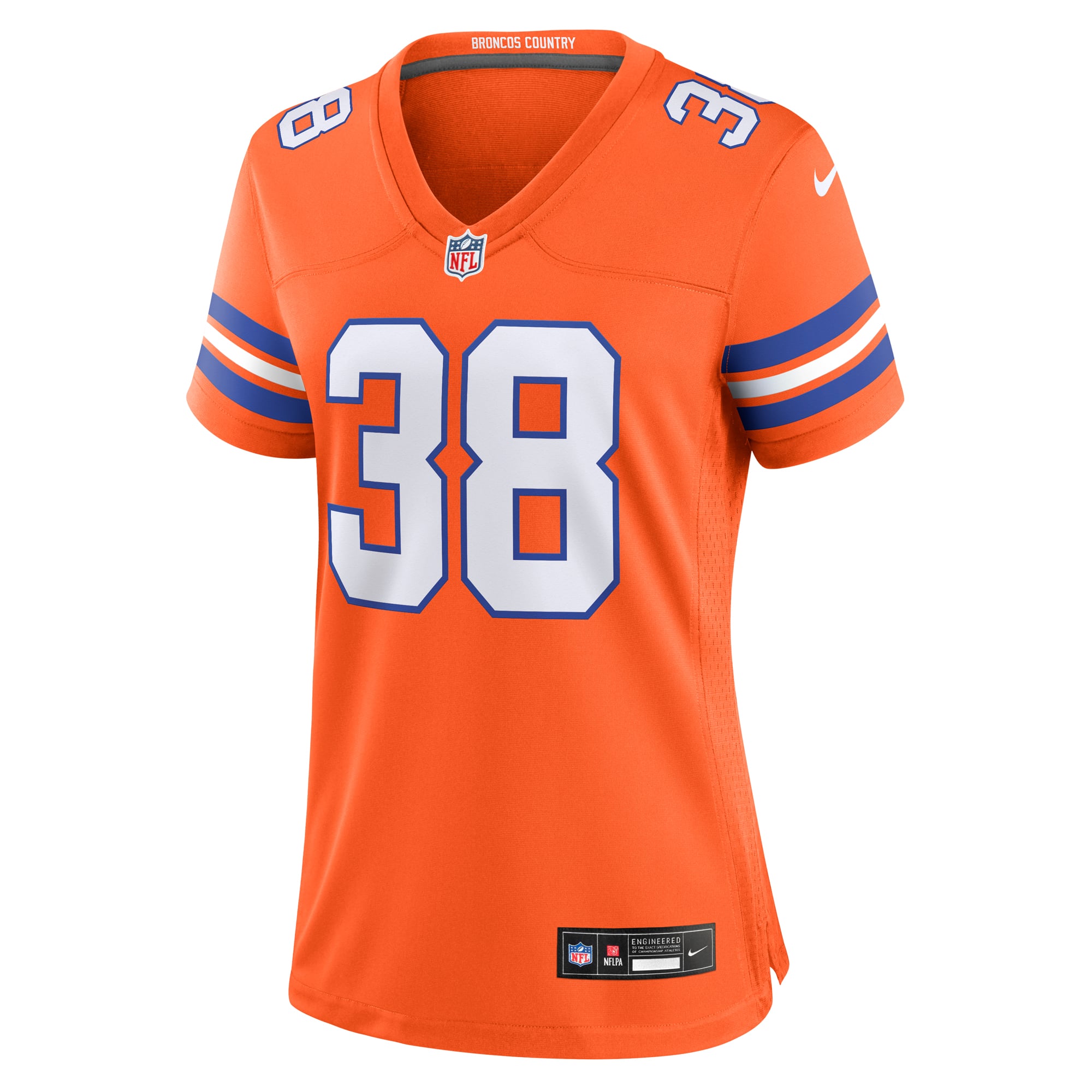 Jaleel McLaughlin Denver Broncos Women's Player Throwback Game Jersey - Orange