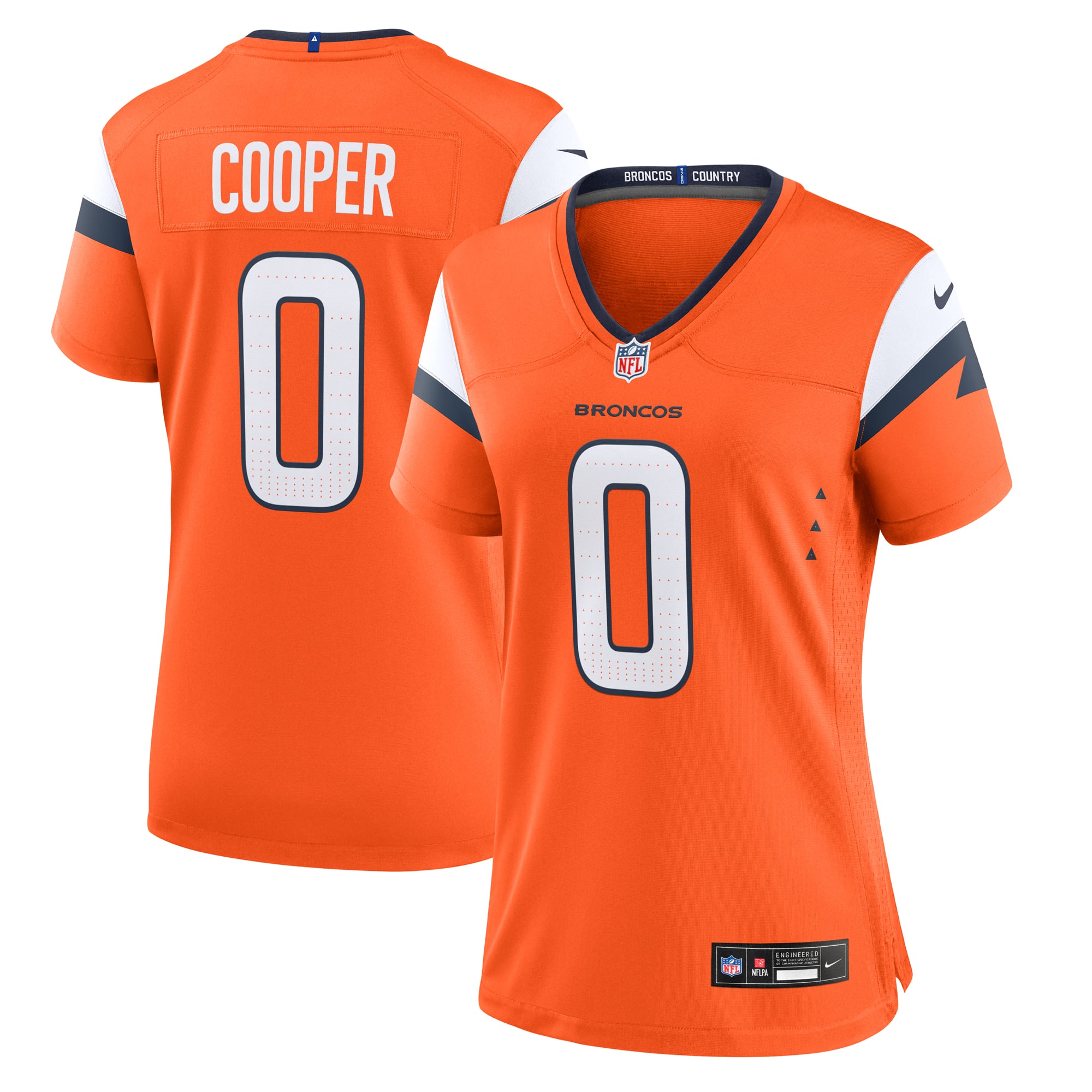 Jonathon Cooper Denver Broncos Women's Team Game Jersey - Orange