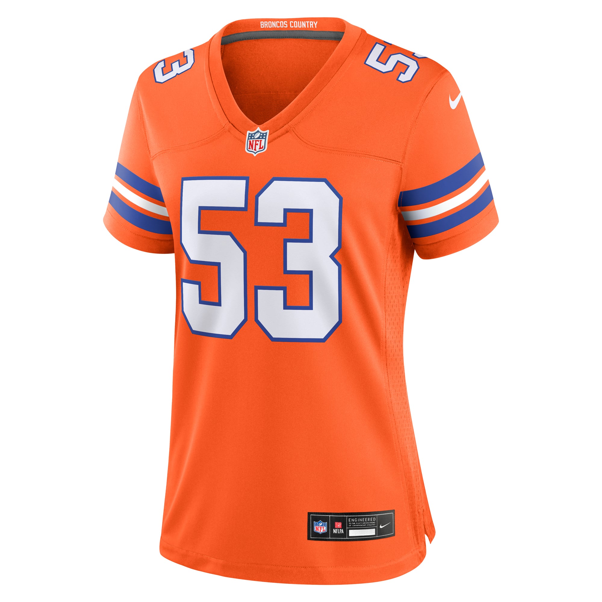 Randy Gradishar Denver Broncos Women's Player Throwback Game Jersey - Orange