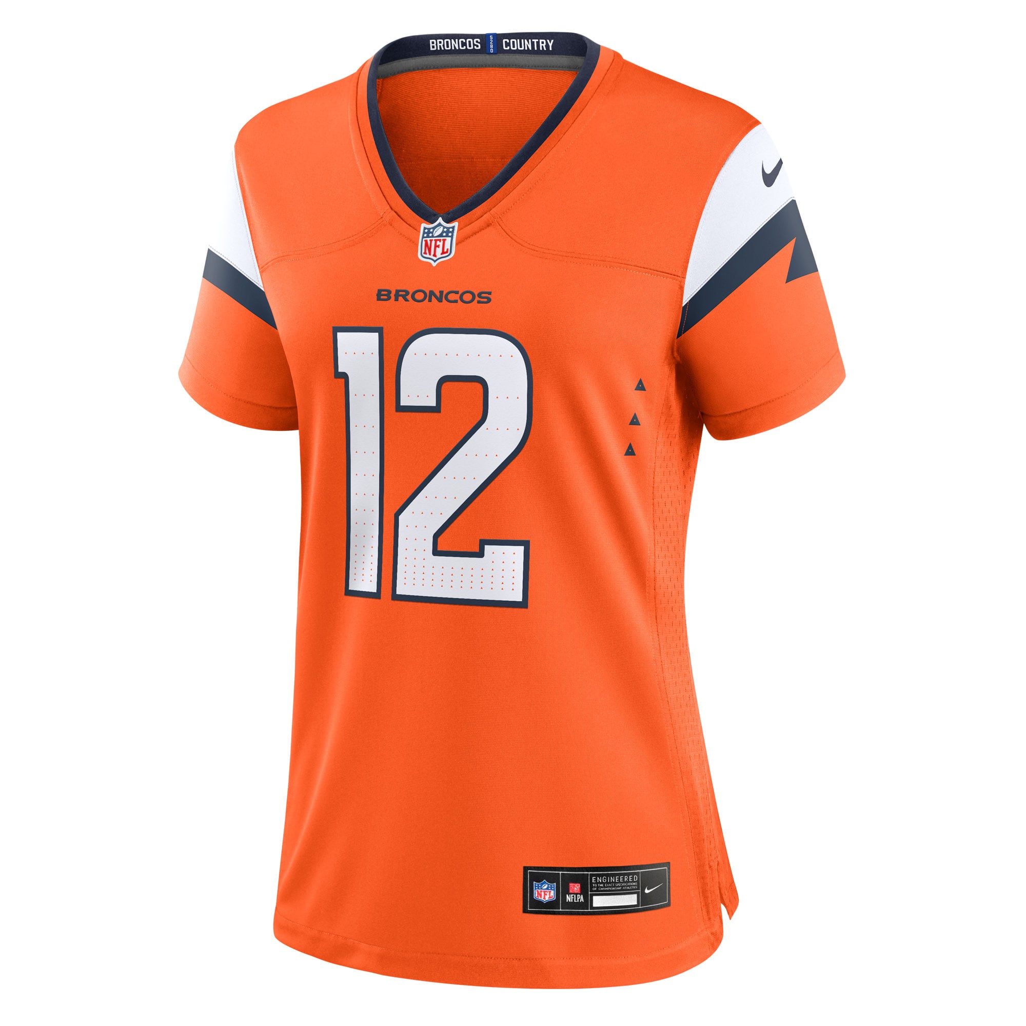 RJ Harvey Denver Broncos Women's Team Game Jersey - Orange