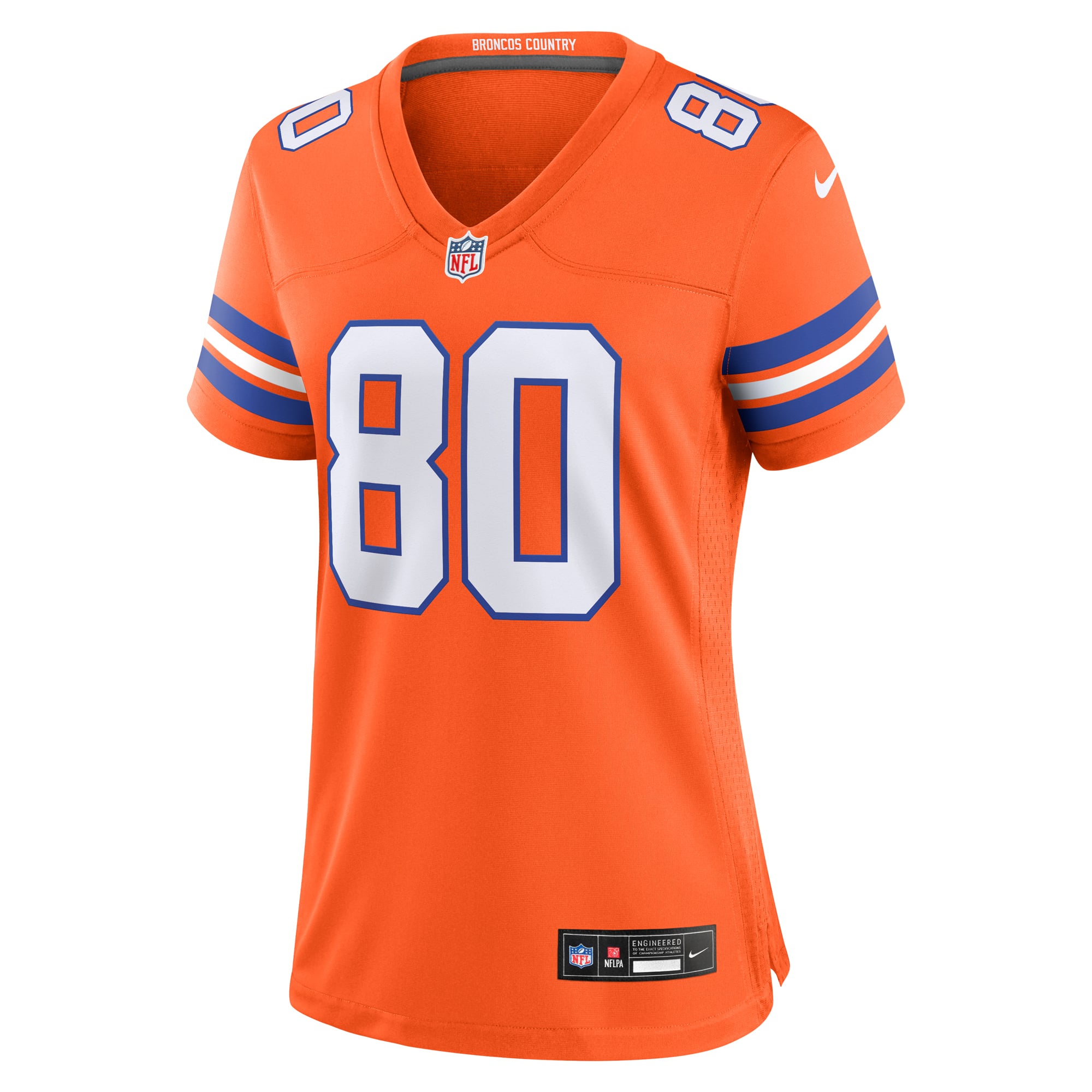 Rod Smith Denver Broncos Women's Player Throwback Game Jersey - Orange