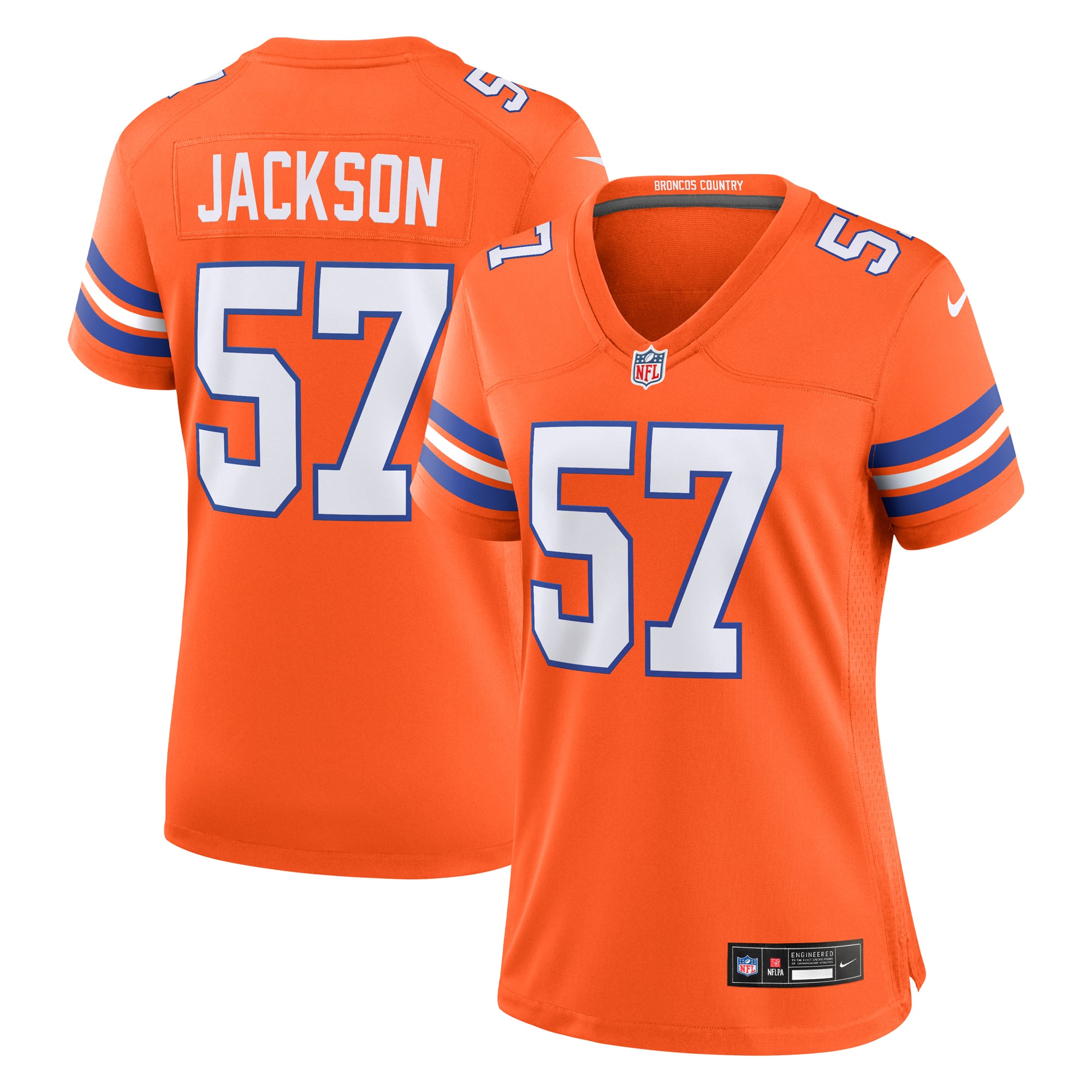 Tom Jackson Denver Broncos Women's Player Throwback Game Jersey - Orange