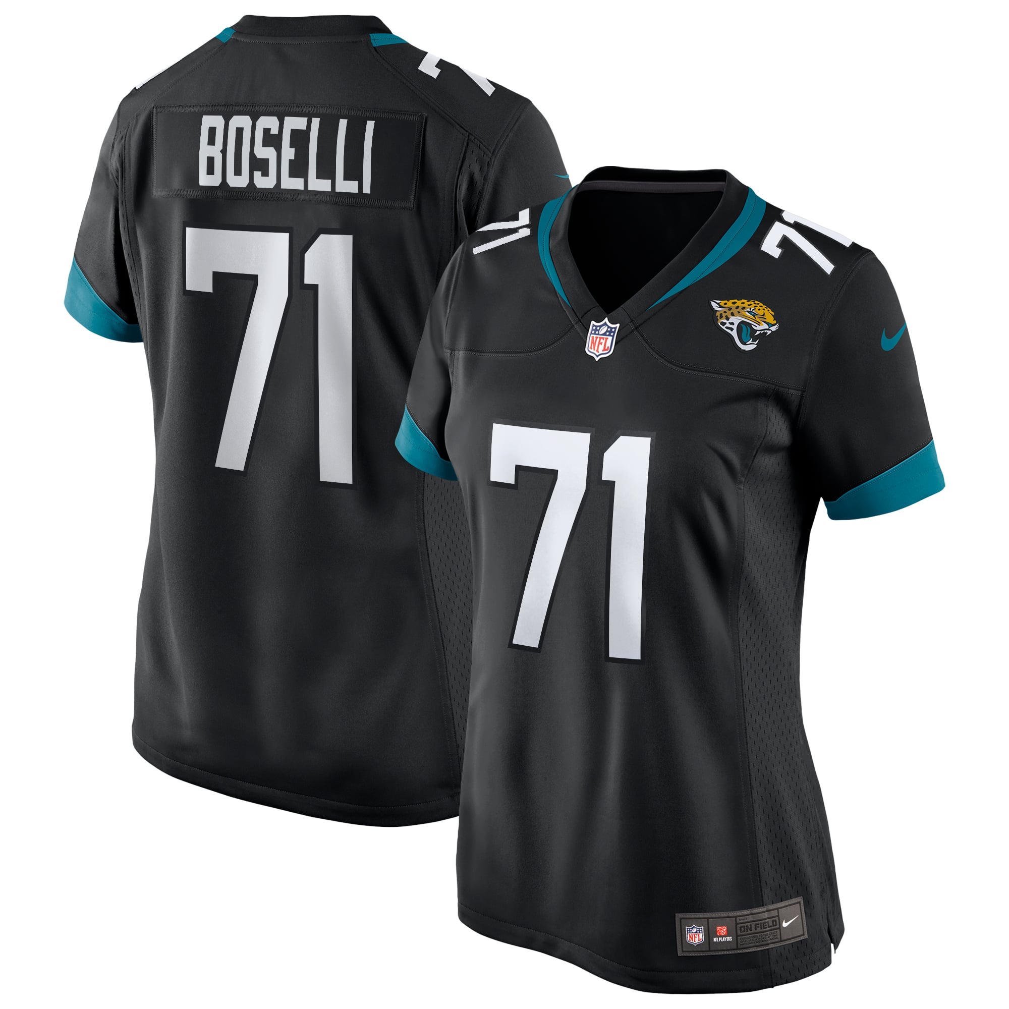 Tony Boselli Jacksonville Jaguars Women's Player Game Jersey - Black