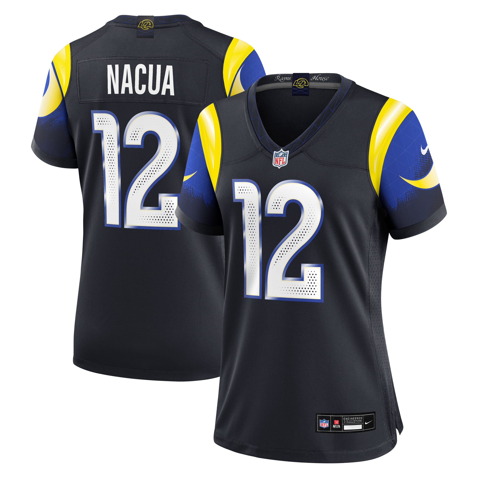 Puka Nacua Los Angeles Rams Women's Rivalries Game Jersey - Blue
