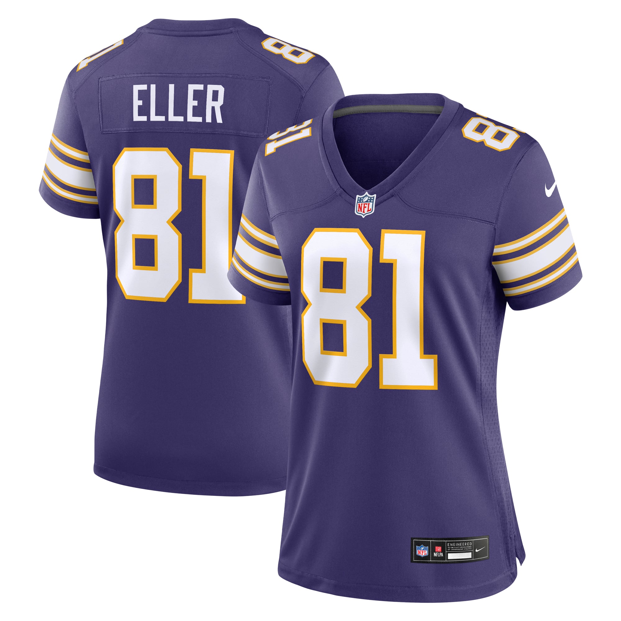 Carl Eller Minnesota Vikings Women's Player Jersey - Purple