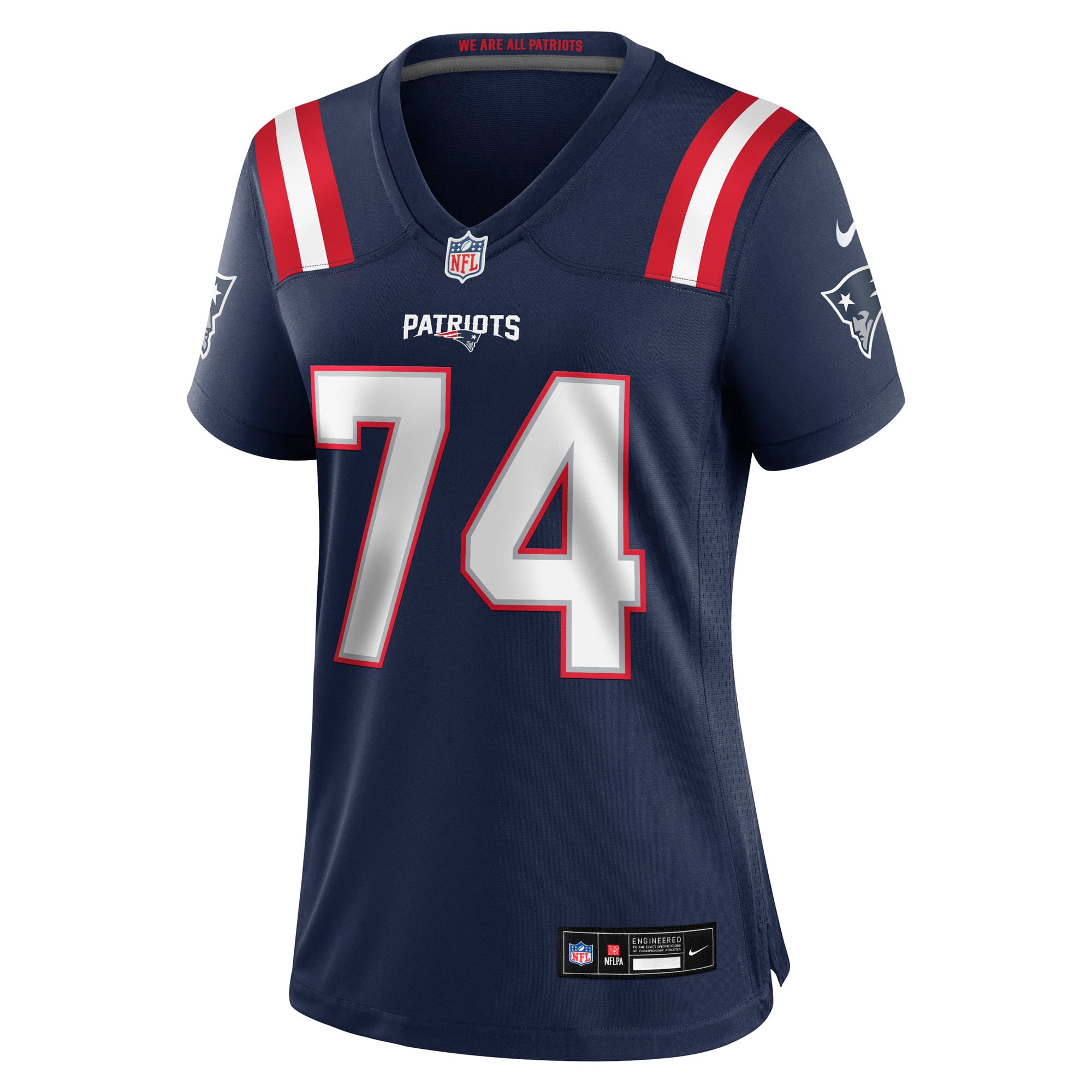 Caleb Lomu New England Patriots Women's Team Game Jersey - Navy