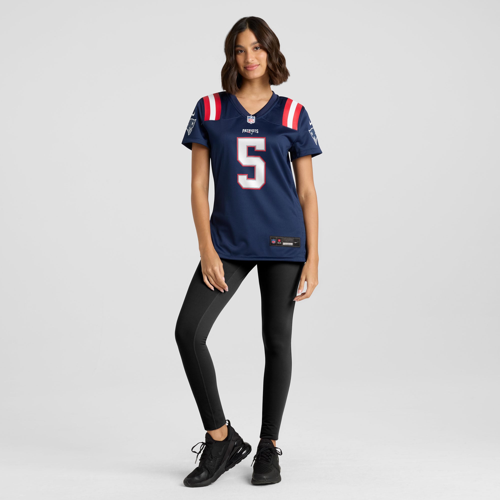 Dre'Mont Jones New England Patriots Women's Team Game Jersey - Navy