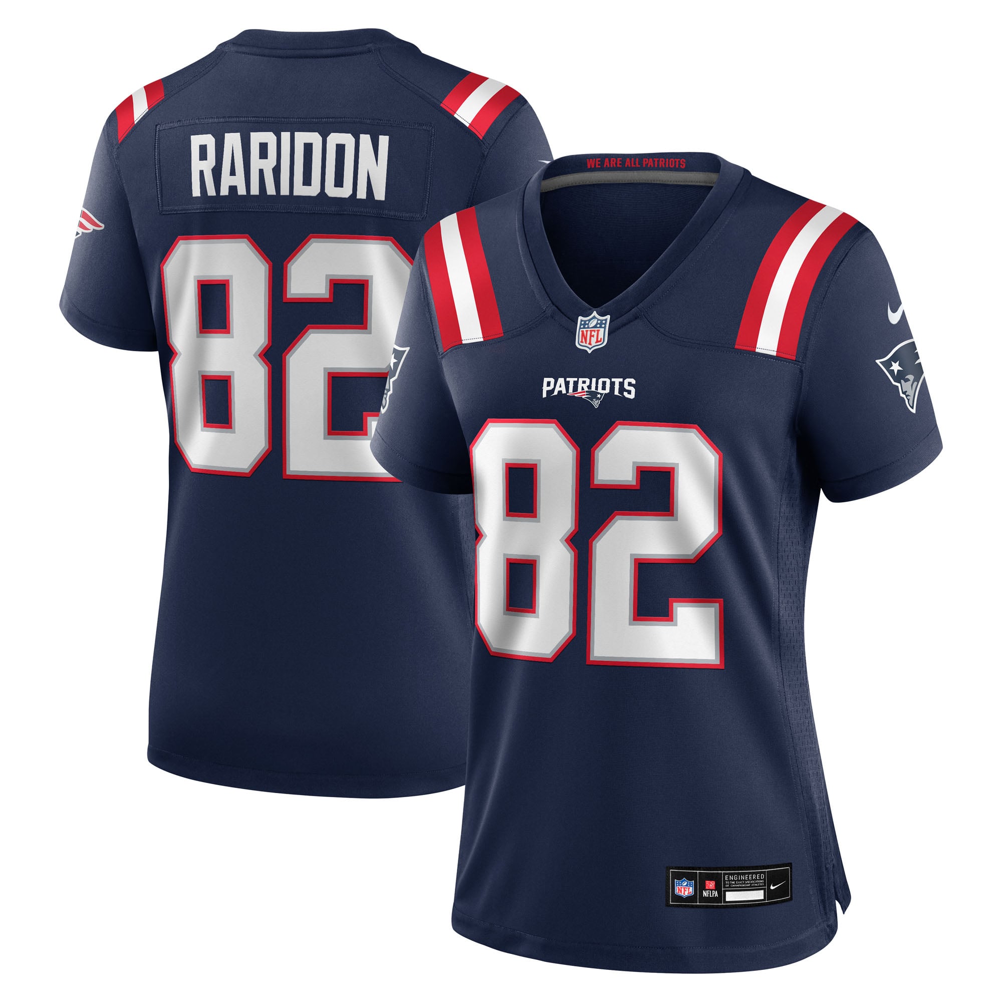 Eli Raridon New England Patriots Women's Team Game Jersey - Navy