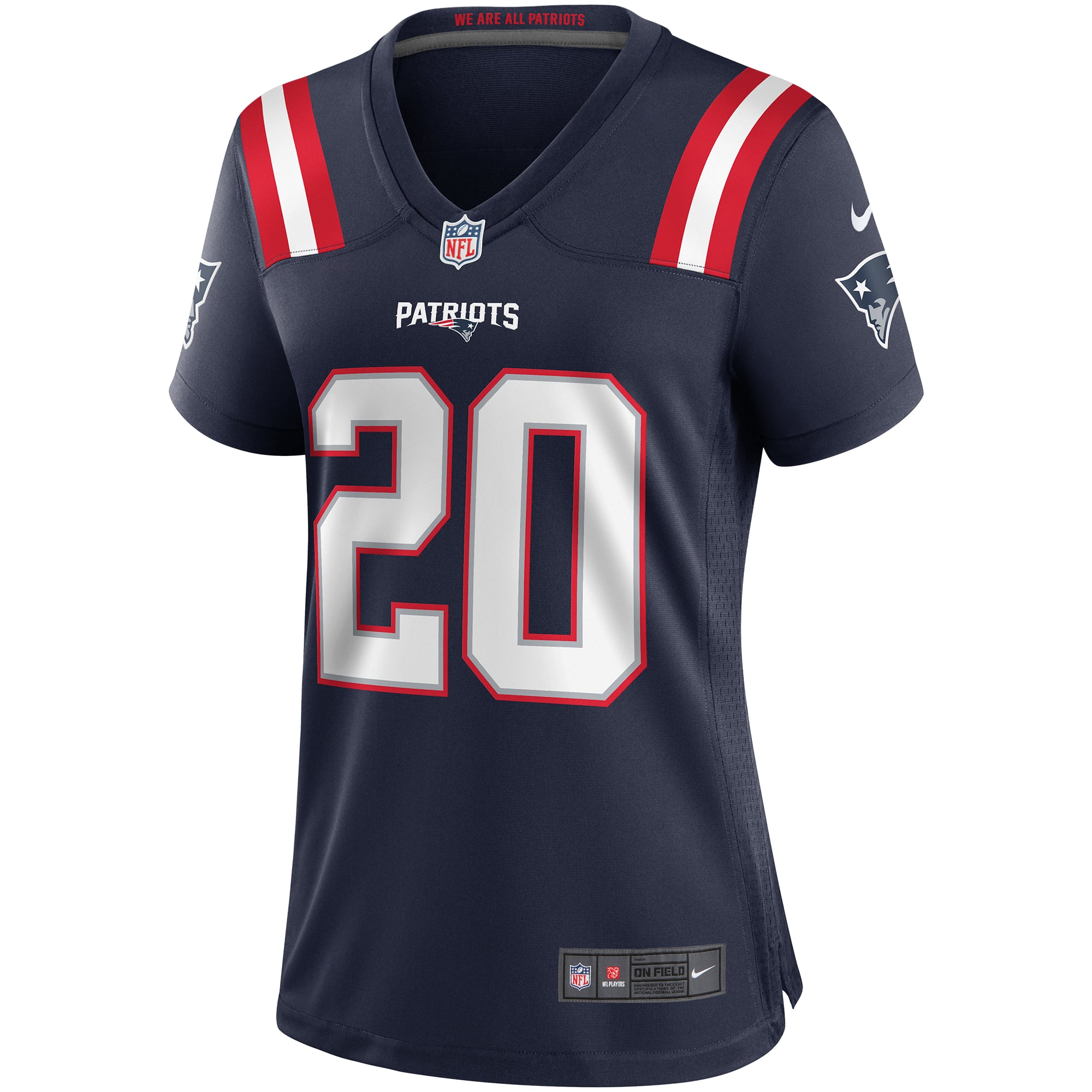Gino Cappelletti New England Patriots Women's Player Game Jersey - Navy