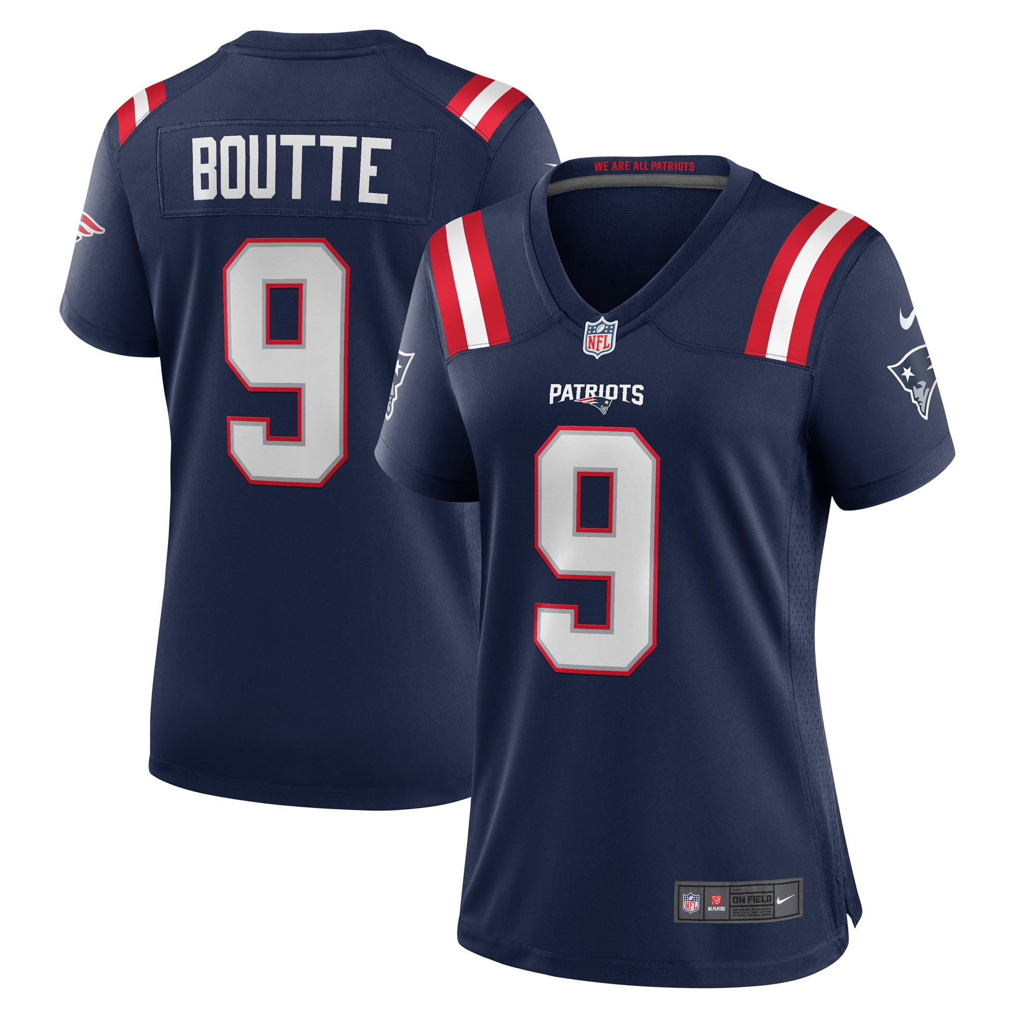 Kayshon Boutte New England Patriots Women's Game Jersey - Navy