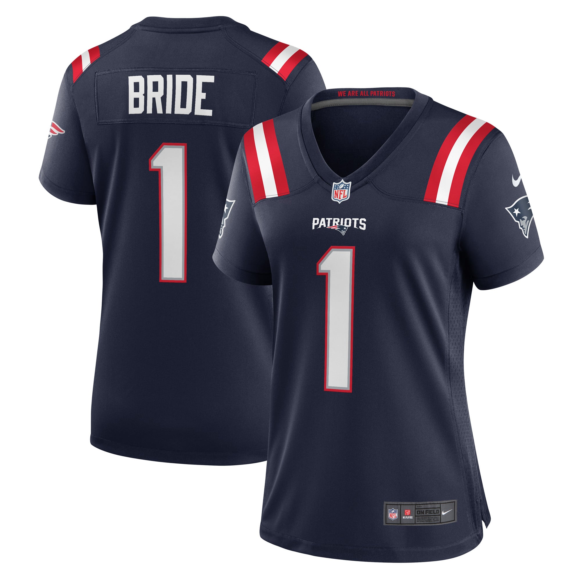 New England Patriots Women's Game Jersey - Navy