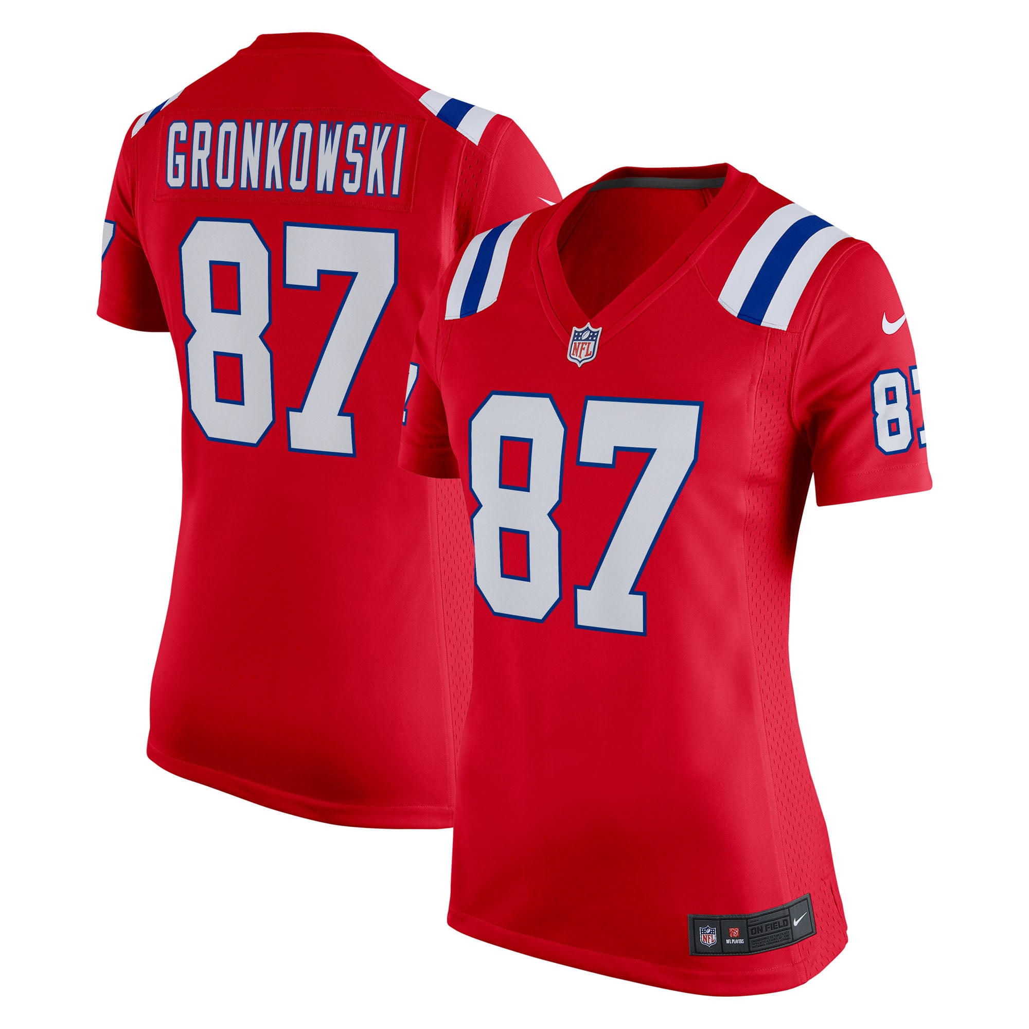 Rob Gronkowski New England Patriots Women's Player Alternate Game Jersey - Red