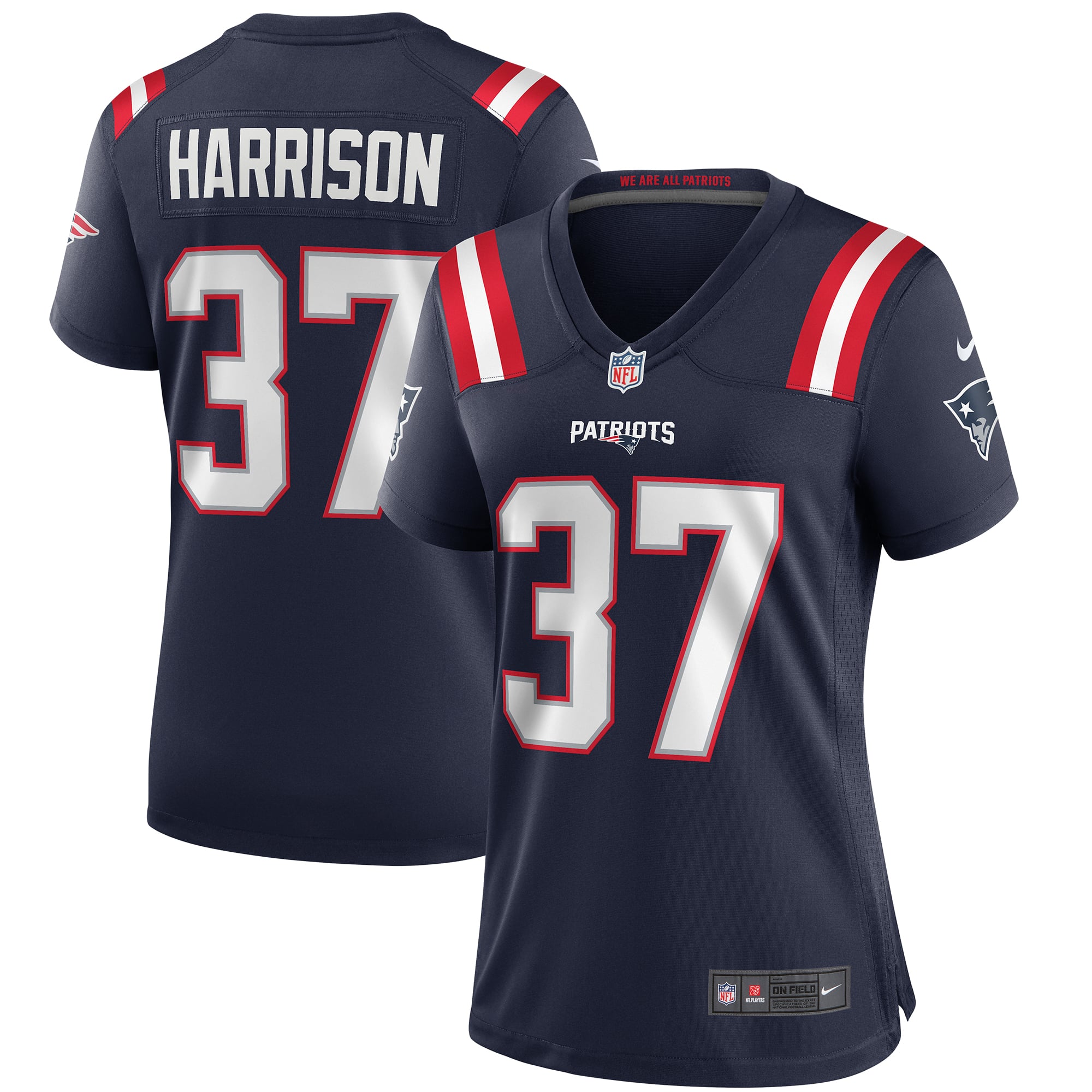 Rodney Harrison New England Patriots Women's Player Game Jersey - Navy