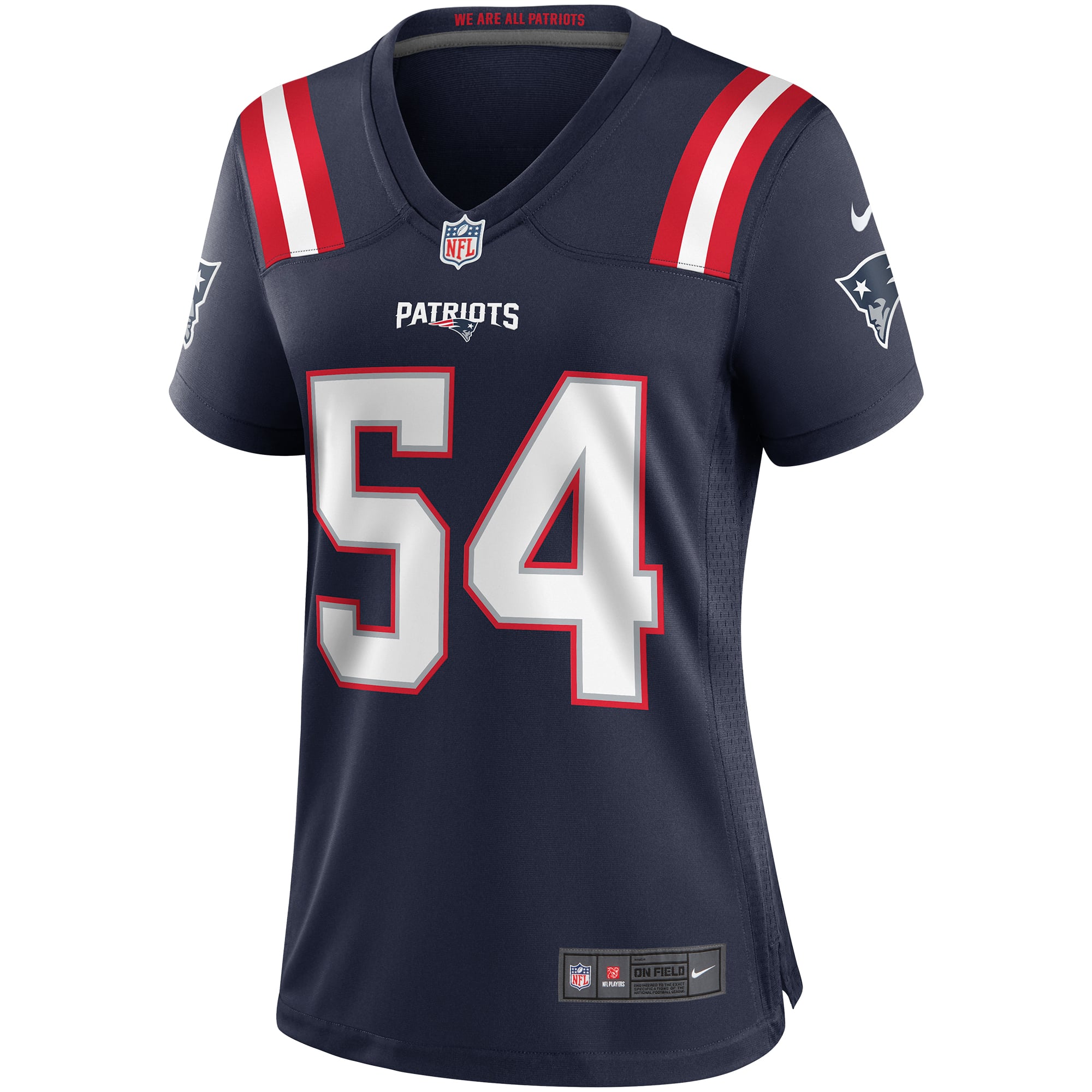 Tedy Bruschi New England Patriots Women's Player Game Jersey - Navy