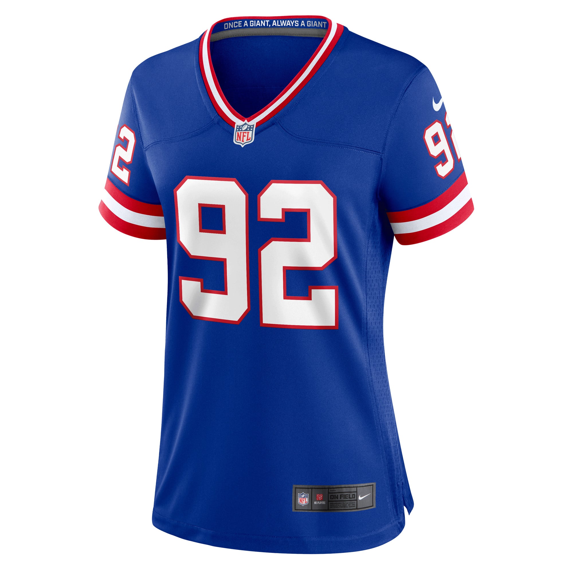 Michael Strahan New York Giants Women's Player Game Jersey - Royal