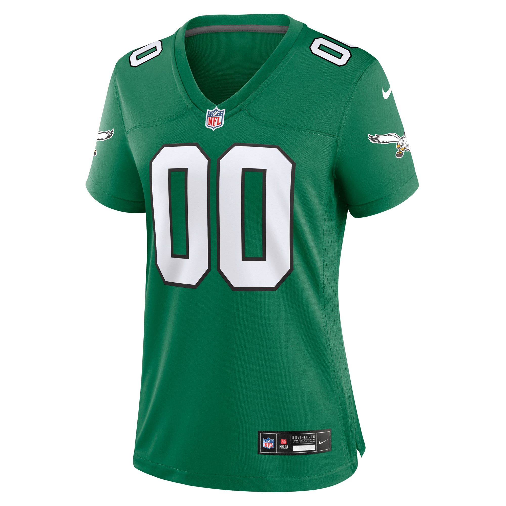 Philadelphia Eagles Women's Alternate Custom Game Jersey - Green