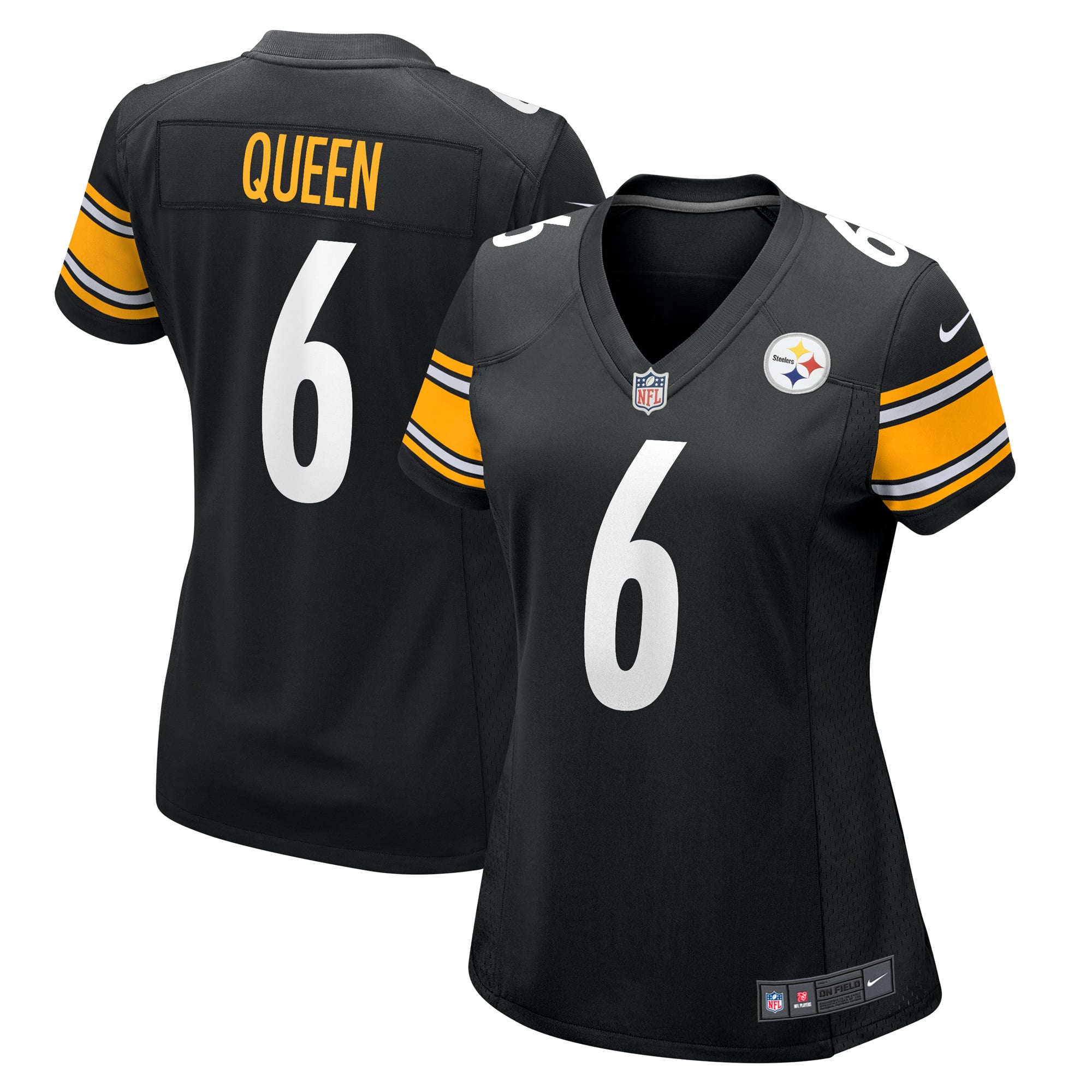 Patrick Queen Pittsburgh Steelers Women's Player Game Jersey - Black