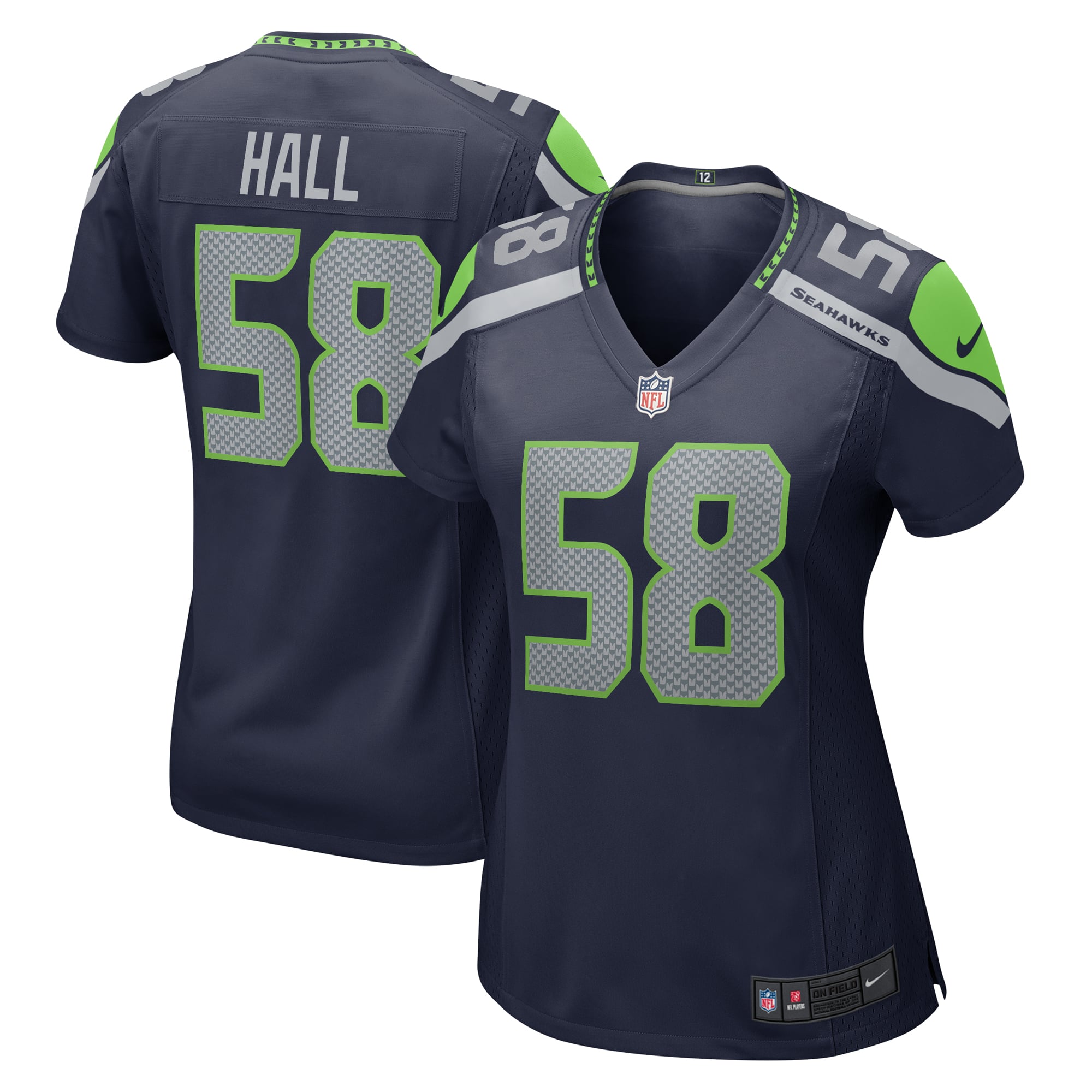 Derick Hall Seattle Seahawks Women's Team Game Jersey - College Navy