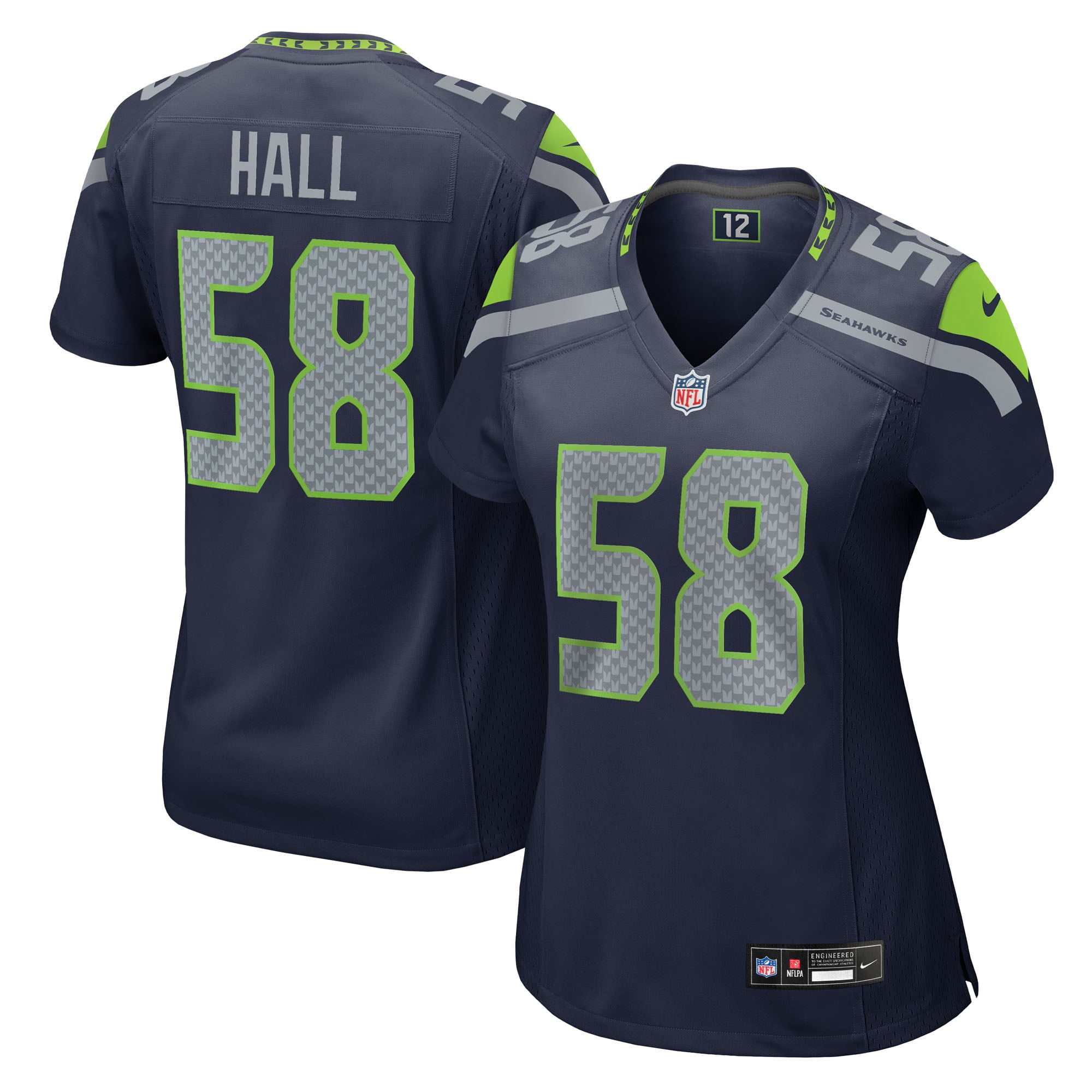 Derick Hall Seattle Seahawks Women's Team Game Jersey