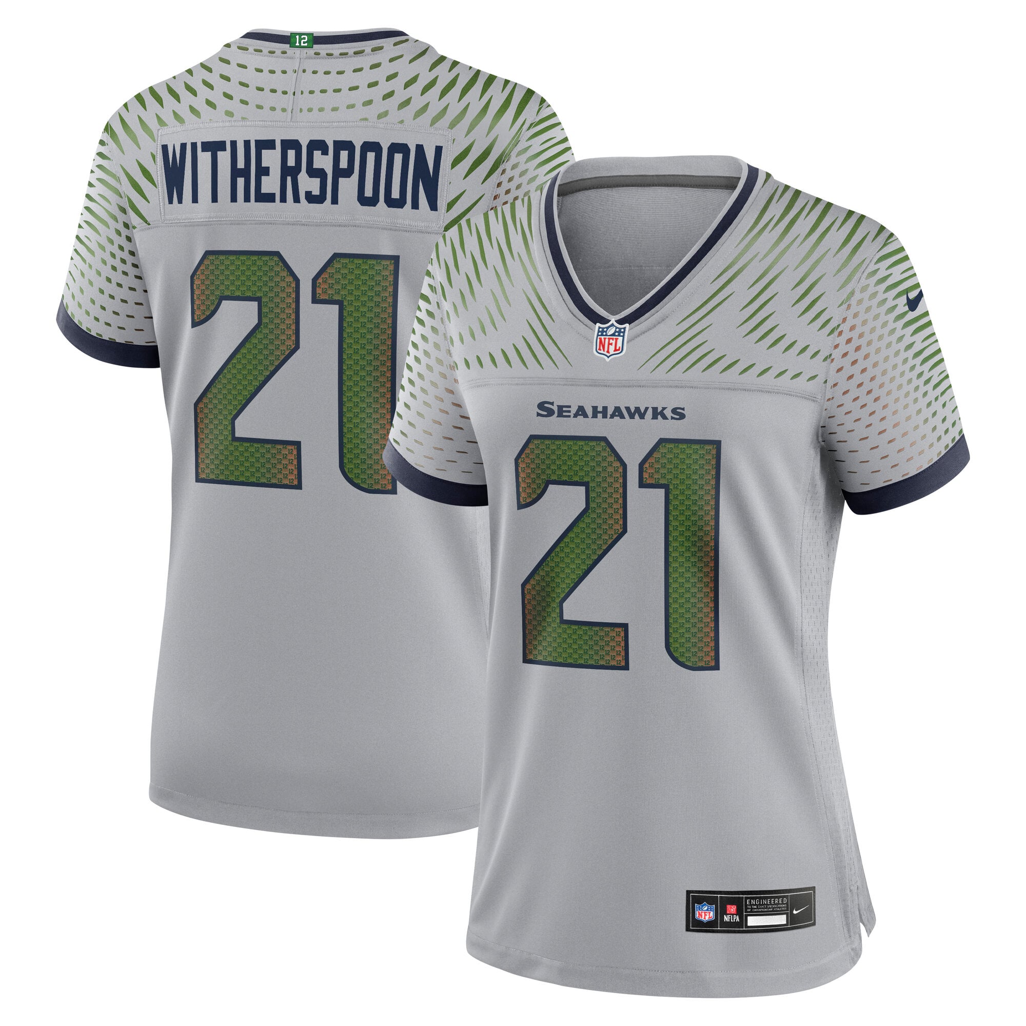 Devon Witherspoon Seattle Seahawks Women's Rivalries Game Jersey - Gray
