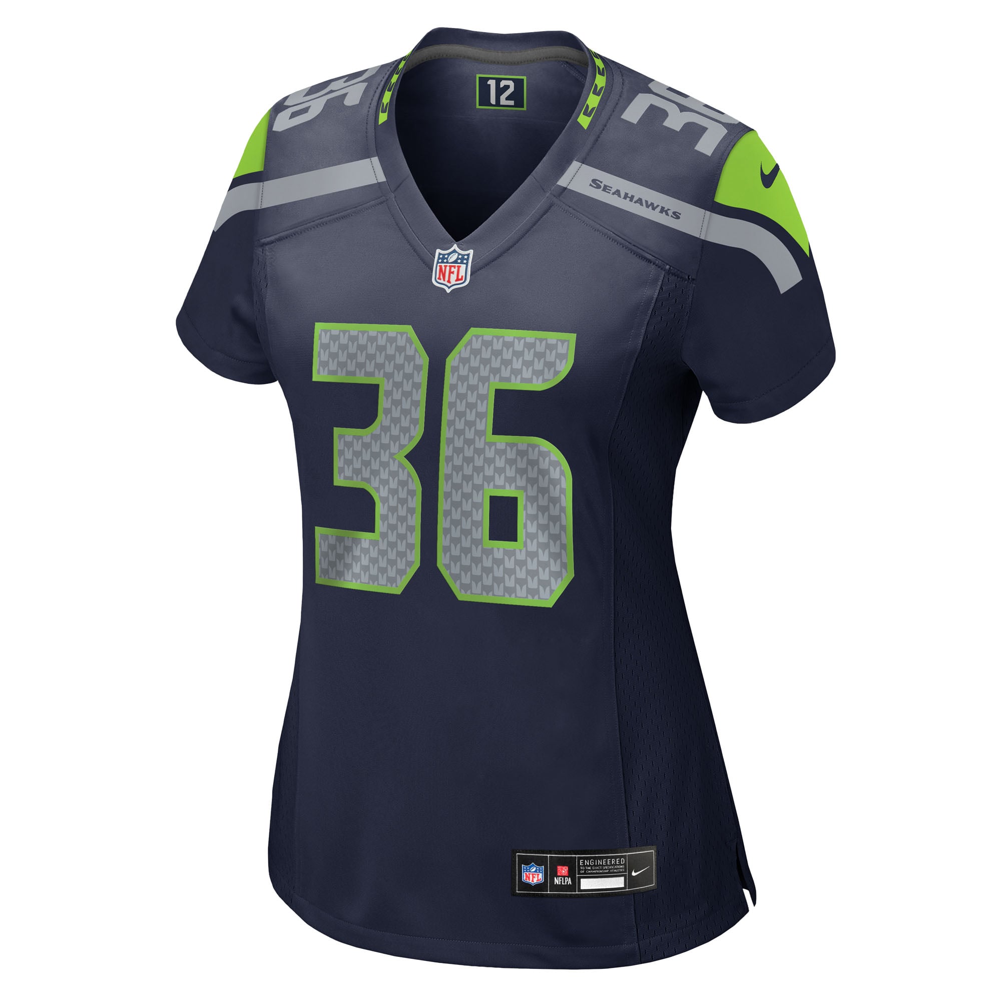 George Holani Seattle Seahawks Women's Team Game Jersey - College Navy