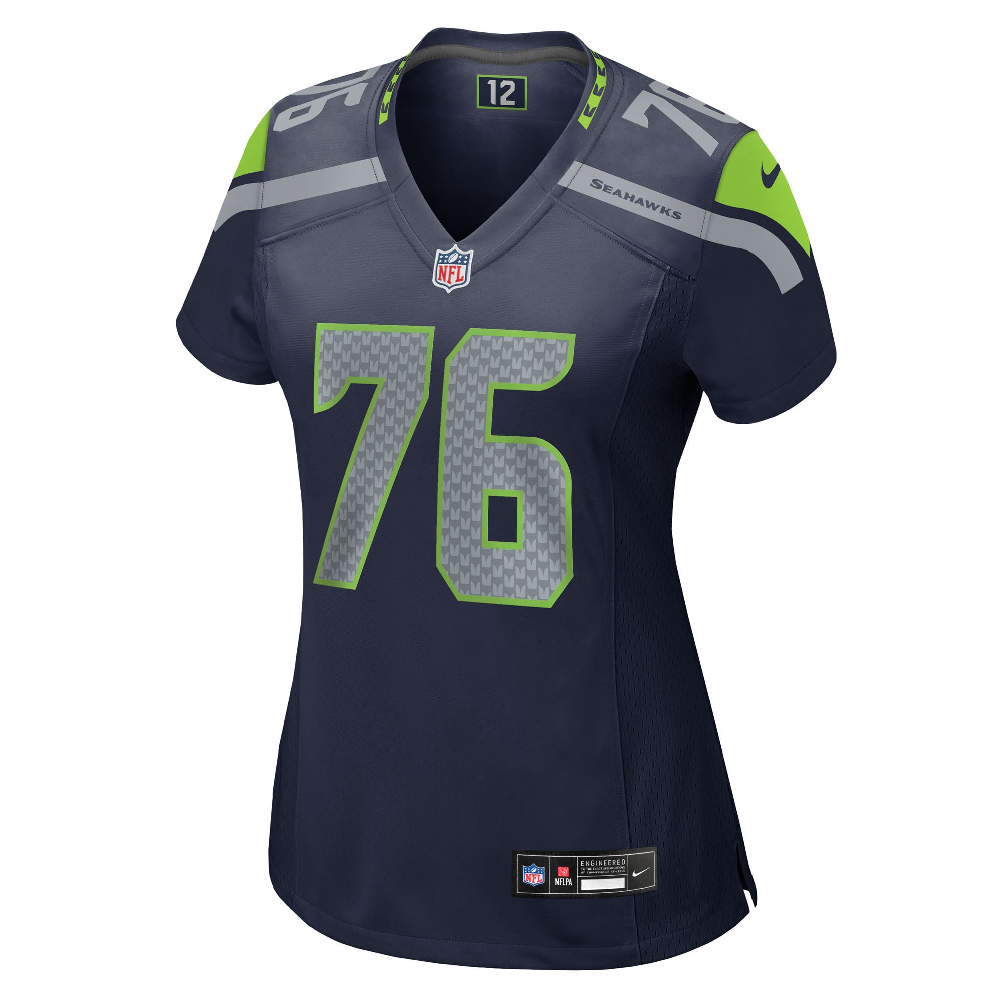 Grey Zabel Seattle Seahawks Women's Team Game Jersey - College Navy
