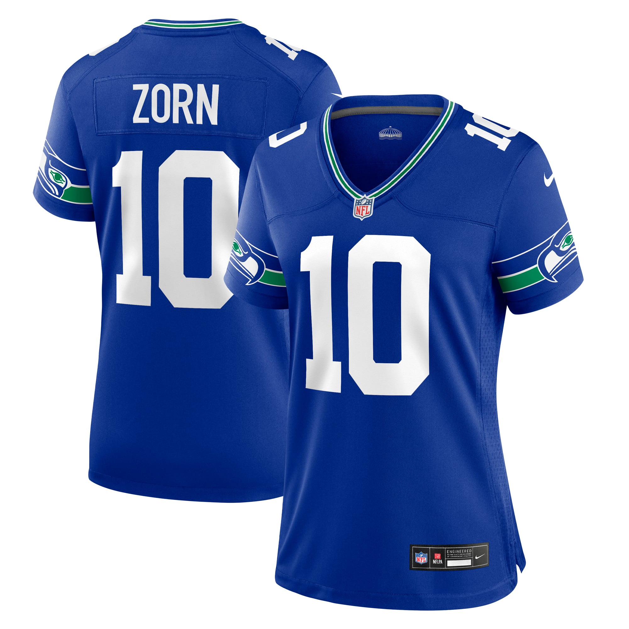Jim Zorn Seattle Seahawks Women's Player Throwback Game Jersey - Royal