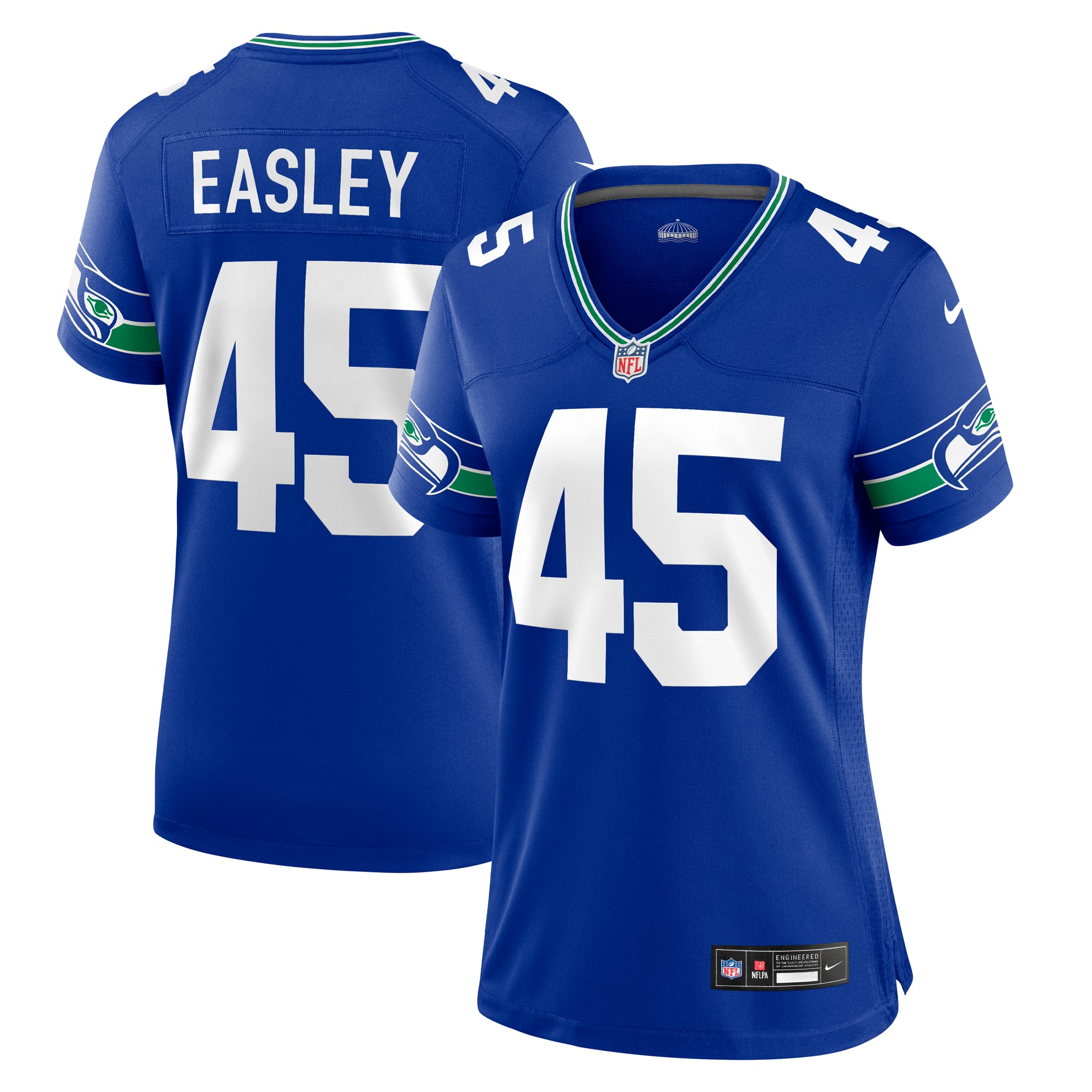 Kenny Easley Seattle Seahawks Women's Player Throwback Game Jersey - Royal