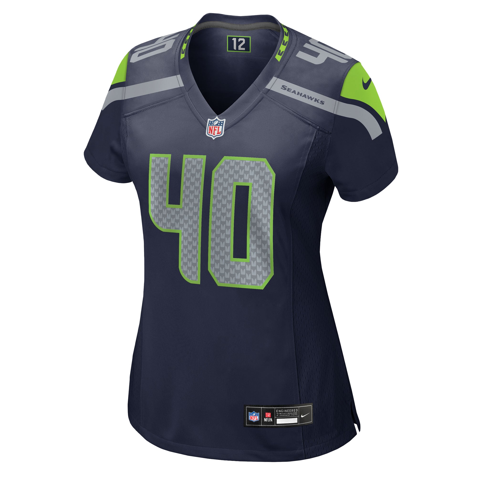 Robbie Ouzts Seattle Seahawks Women's Team Game Jersey - College Navy